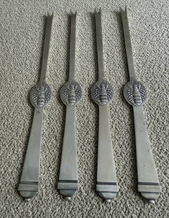 Johannesburg/jens Duggar’s Danish 826 Silver Lobster Picks 4: 4 Johannesburg/jens Duggar’s Danish 826 Silver Lobster Picks. Measures approx 8 1/2 inches