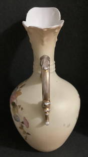RW Royal German Rudolstadt Hand Painted Florarl Porcelain Vase Pattern 54.: RW Royal German Rudolstadt Hand Painted Florarl Porcelain Vase Pattern 54. Measures approx 11 inches tall and 6.25 inches at widest part