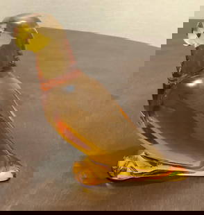 Baccarat Signed Crystal Parrot Made in France: Baccarat Signed Parrot Made in France. Measures approx Approx, 4" H x 2.25" W x 2.25" D
