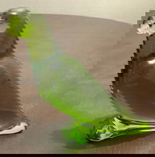 Baccarat Signed Crystal Parrot Made in France: Baccarat Signed Parrot Made in France. Measures approx Approx, 4" H x 2.25" W x 2.25" D