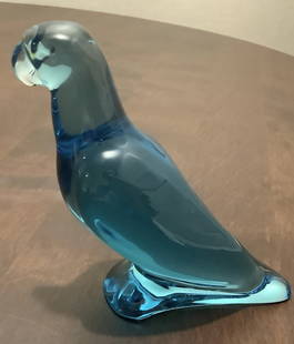 Baccarat Signed Crystal Parrot Made in France: Baccarat Signed Parrot Made in France. Measures approx Approx, 4" H x 2.25" W x 2.25" D