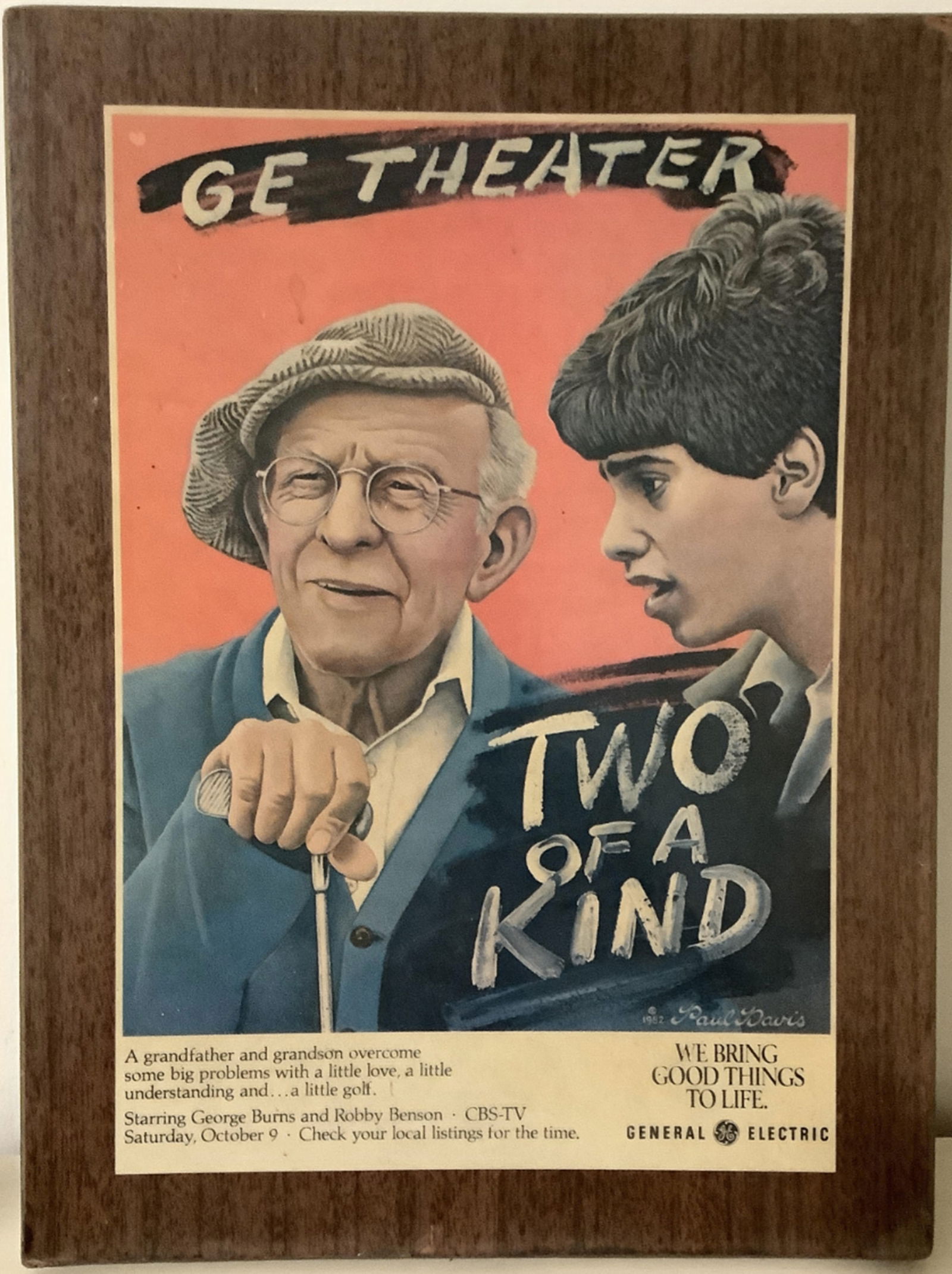 GE THEATER PLAQUE Advertisement (1 of 5)