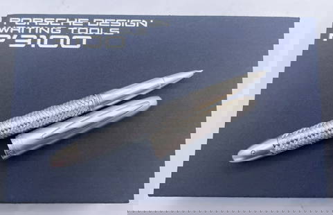 Porsche Design Rollerball Pen Cap With Box: Porsche Design Rollerball Pen Cap With Box. Chrome Trim Never used.