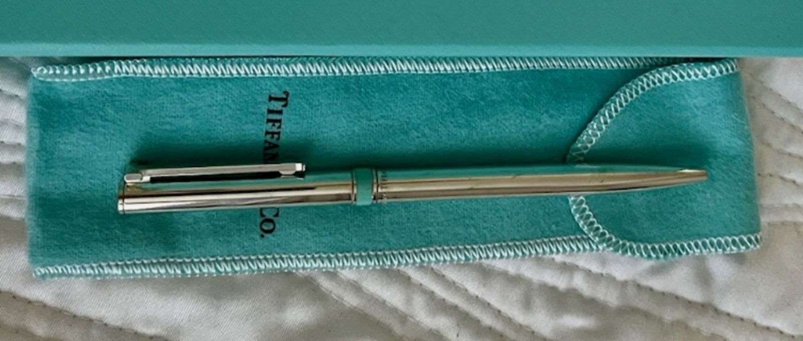 Tiffany & Co Sterling Silver Roller Ball Pen With Orig Box (1 of 5)