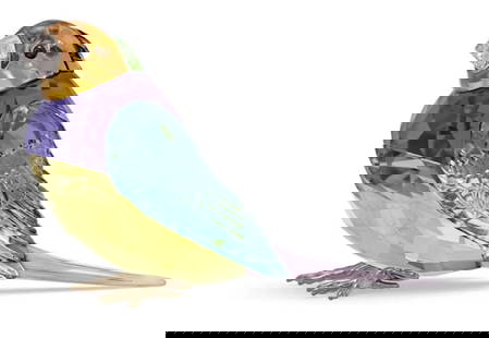 Swarovski Idyllia Gouldian SMALL Finch With Orig Box Memeber Edition Designer: Martin Zendron: Swarovski Idyllia Gouldian SMALL Finch Memeber Edition this small and colorful Gouldian Finch is sure to ignite the imagination. Known locally as winged jewels, these native Australian birds are famou