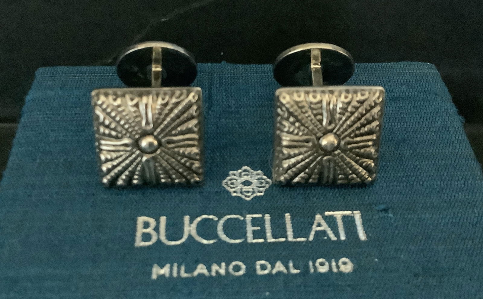 Buccellati Italian Pair of Sterling Silver Cufflinks (1 of 6)