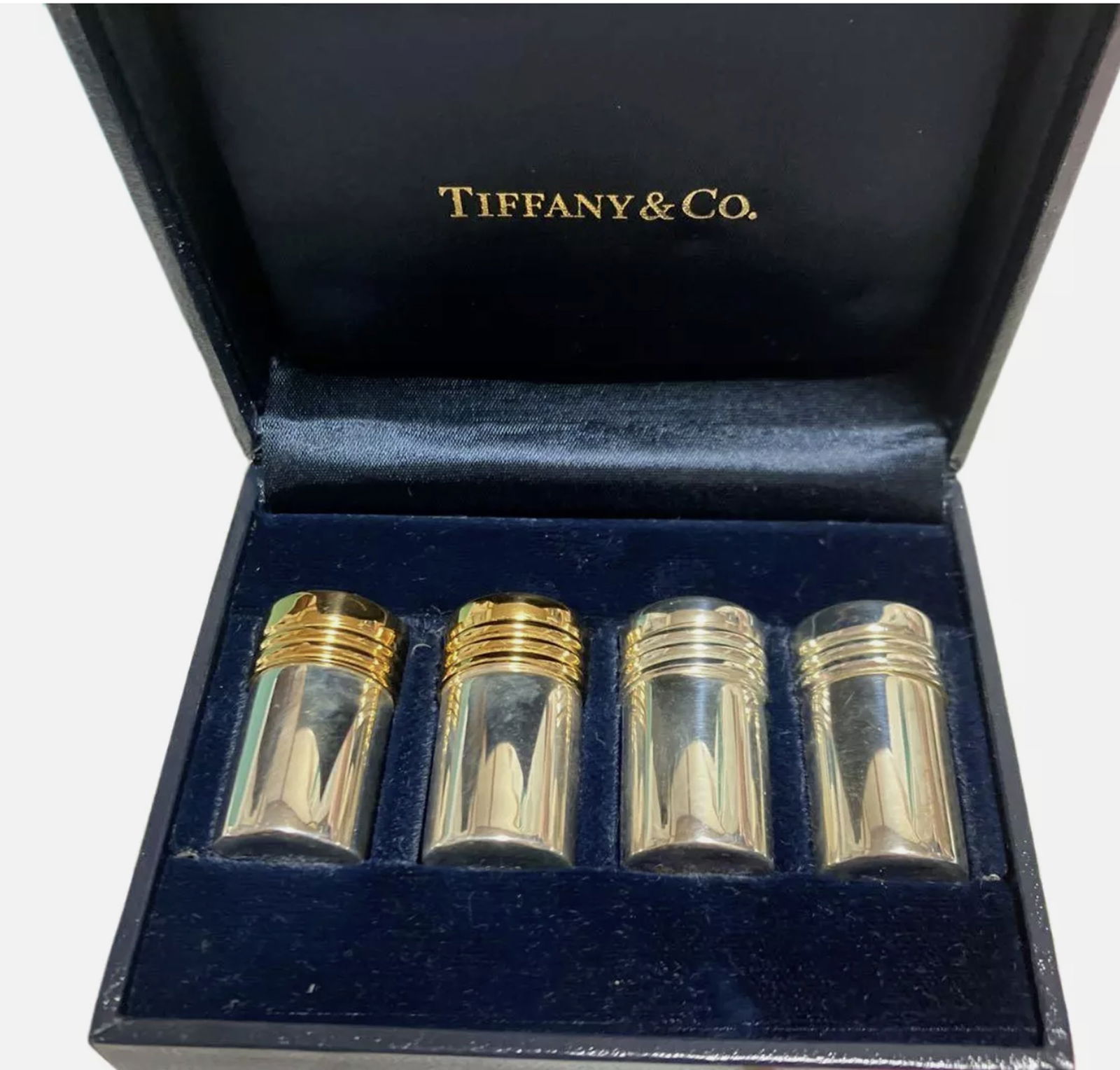 Tiffany & Co  Sterling Silver Salt & Pepper Shakers with Orig Box (1 of 5)
