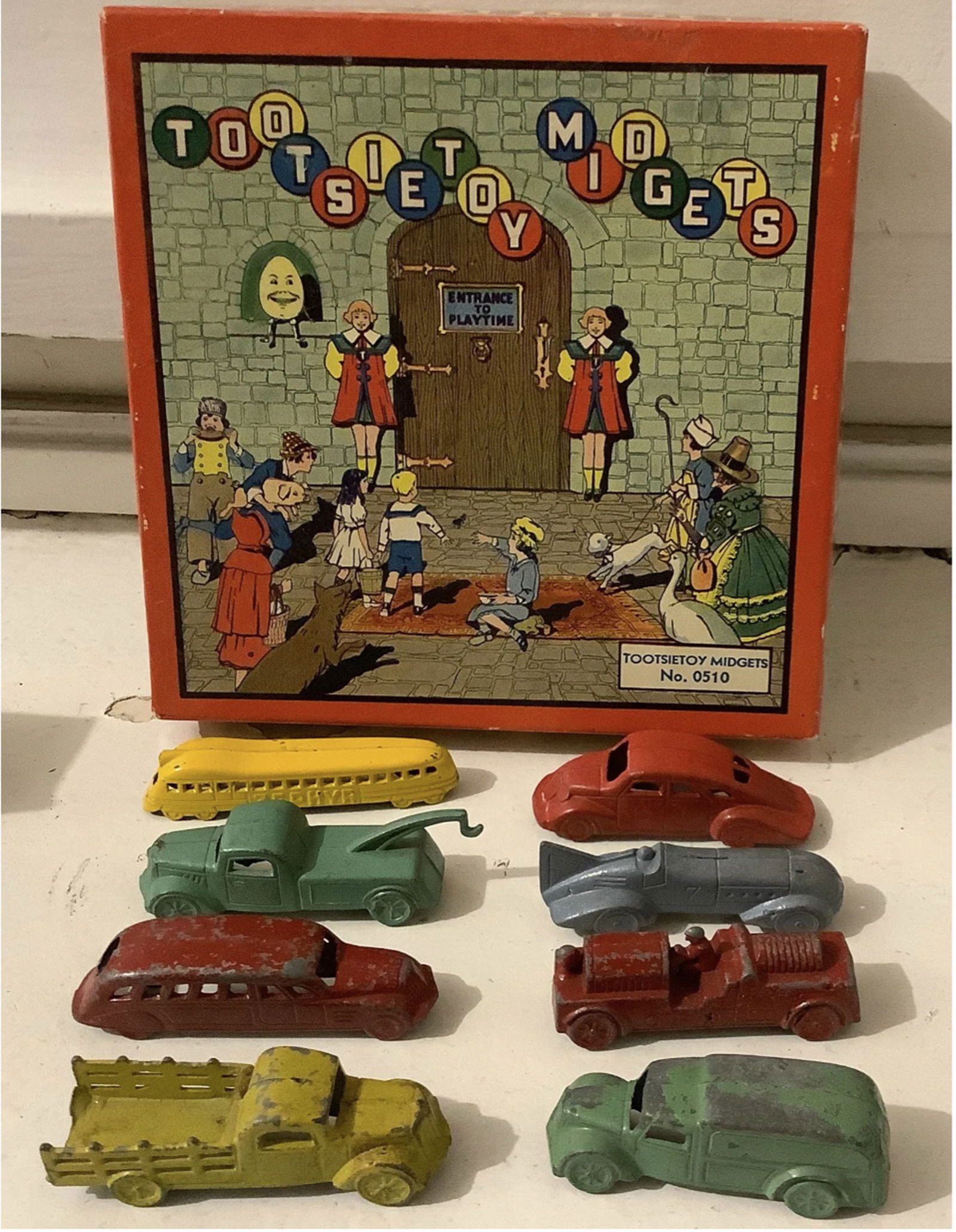 TOOTSIETOY MIDGETS 0510 SETS PLANES, TRUCKS  ORIGINAL BOX 1930 (1 of 6)