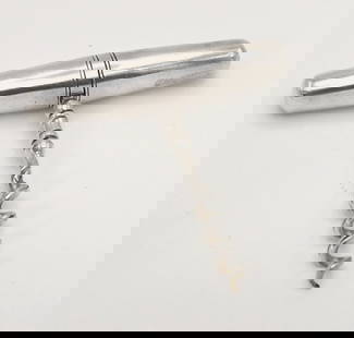 Gorham Sterling Silver Cork Screw Wine Bottle Opener # 010: Gorham Sterling Silver Cork Screw Wine Bottle Opener # 010 Measures approx 2-1/2" long corkscrew, 3" handle