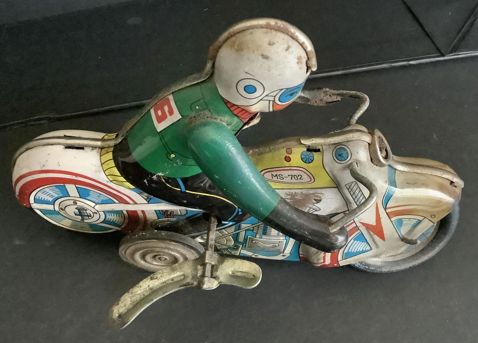 Japanese Tin litho Motorcycle Windup (1 of 6)