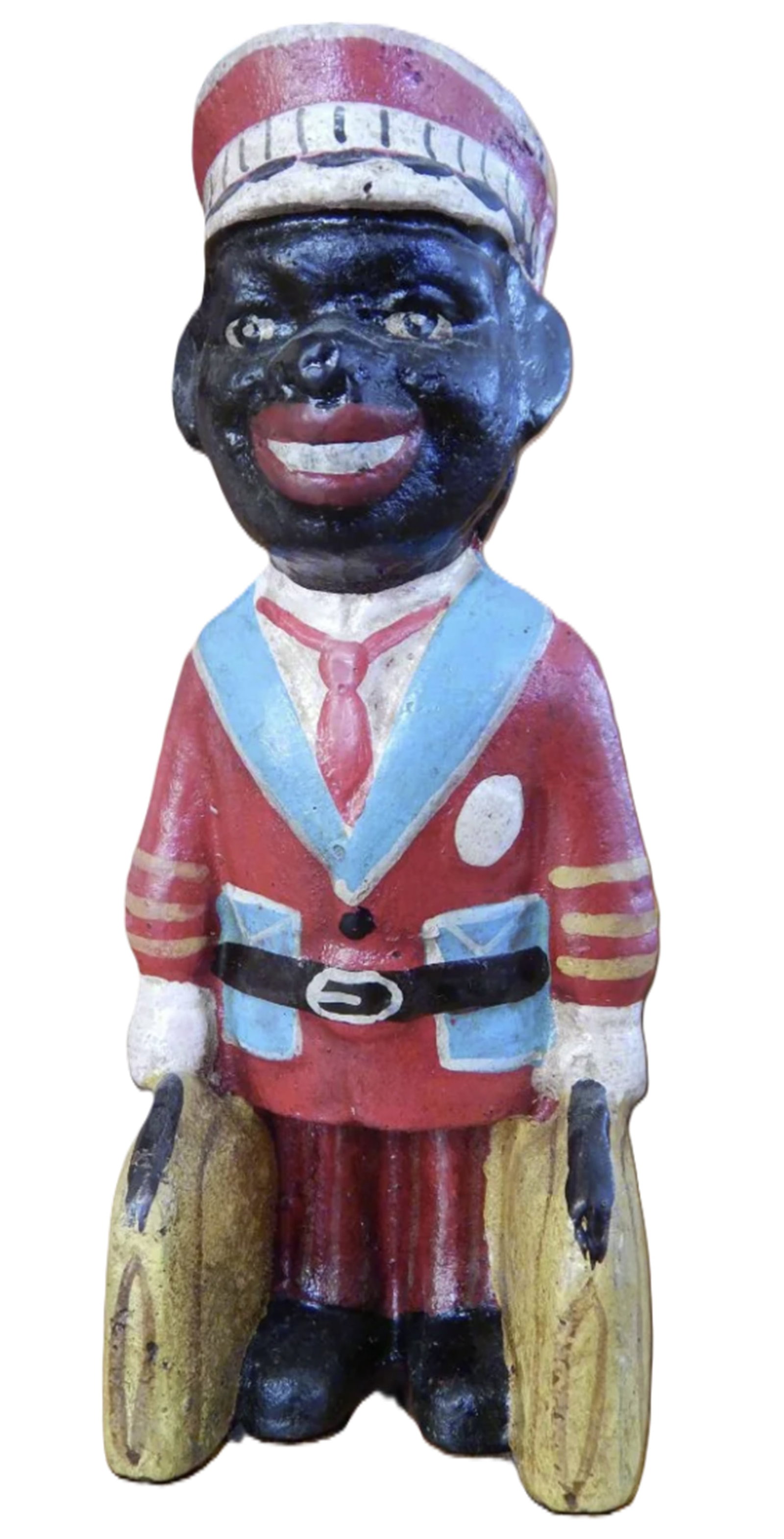 Black Americana Cast Iron Bank Porter Bell: Black Americana Cast Iron Bank Porter Bell Repro Collection of 1930 Measures approx Height(Inches): 5.75 Length(Inches): 3 Width(Inches): 2.5