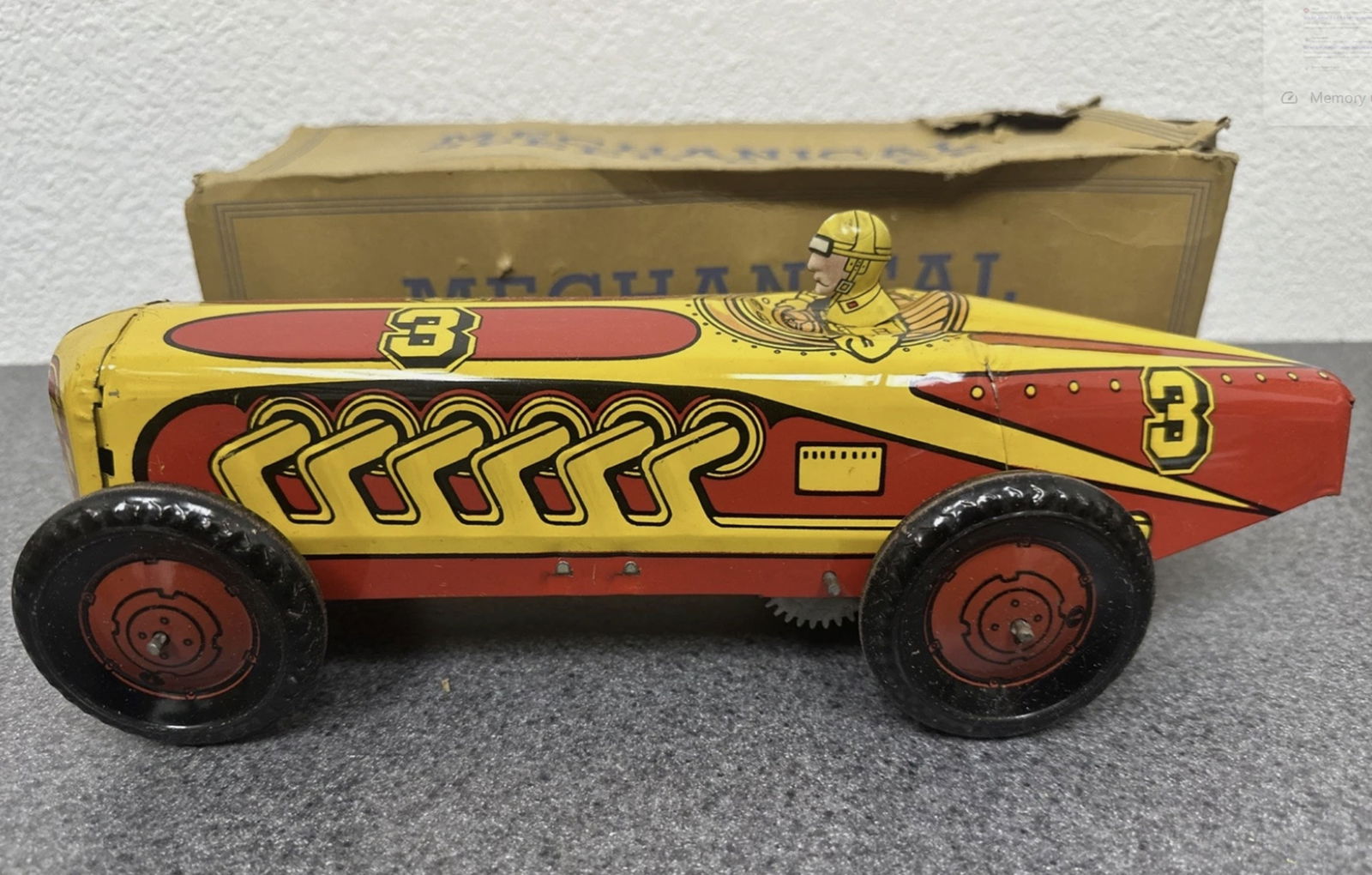 Tin Litho Windup Carousel Merry Go Round Toy