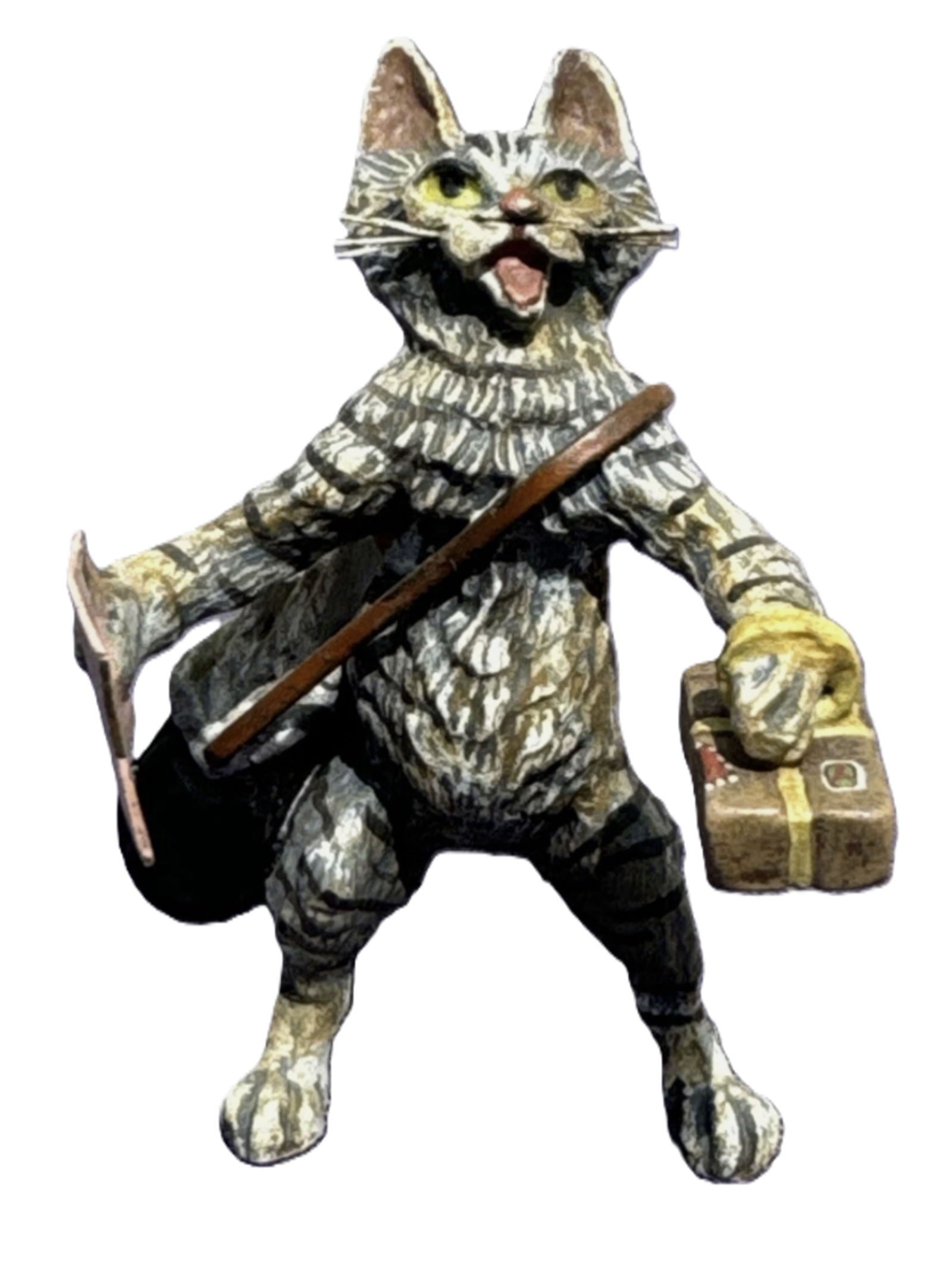 Fritz Bermann Austrian Vienna Bronze CAT Cat Package & Mail  FBW (1 of 5)