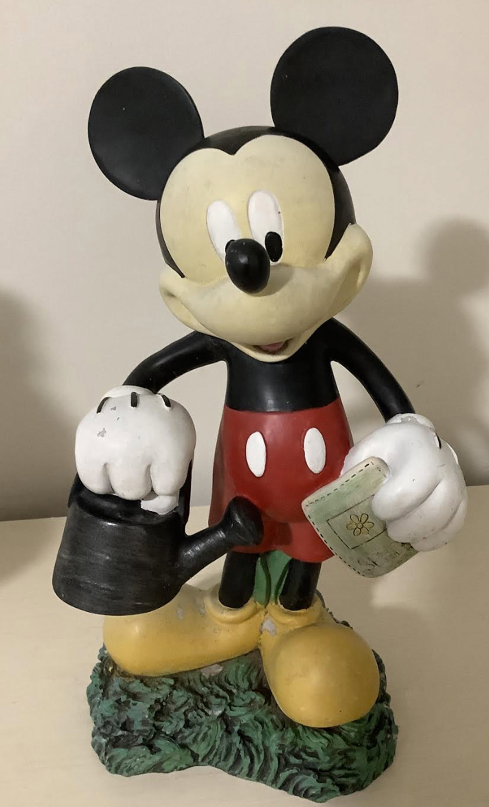 Disney Signed Mickey Tall Figurine Statuette: Disney Signed Mickey Tall Figurine Statuette Measures approx 12-1/2" H x 6.125" L x 4.5" W