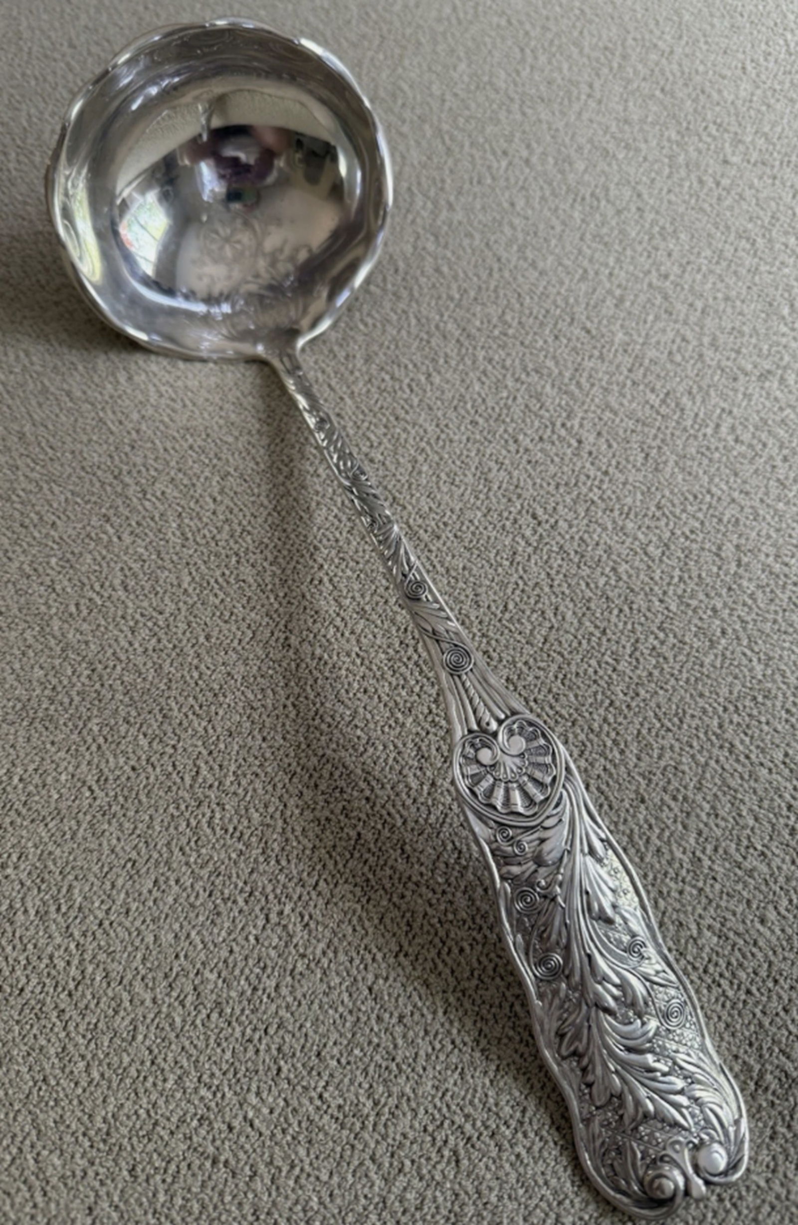 Gorham St. Cloud Sterling Silver Brite Cut Soup Ladle 13 inch (1 of 7)