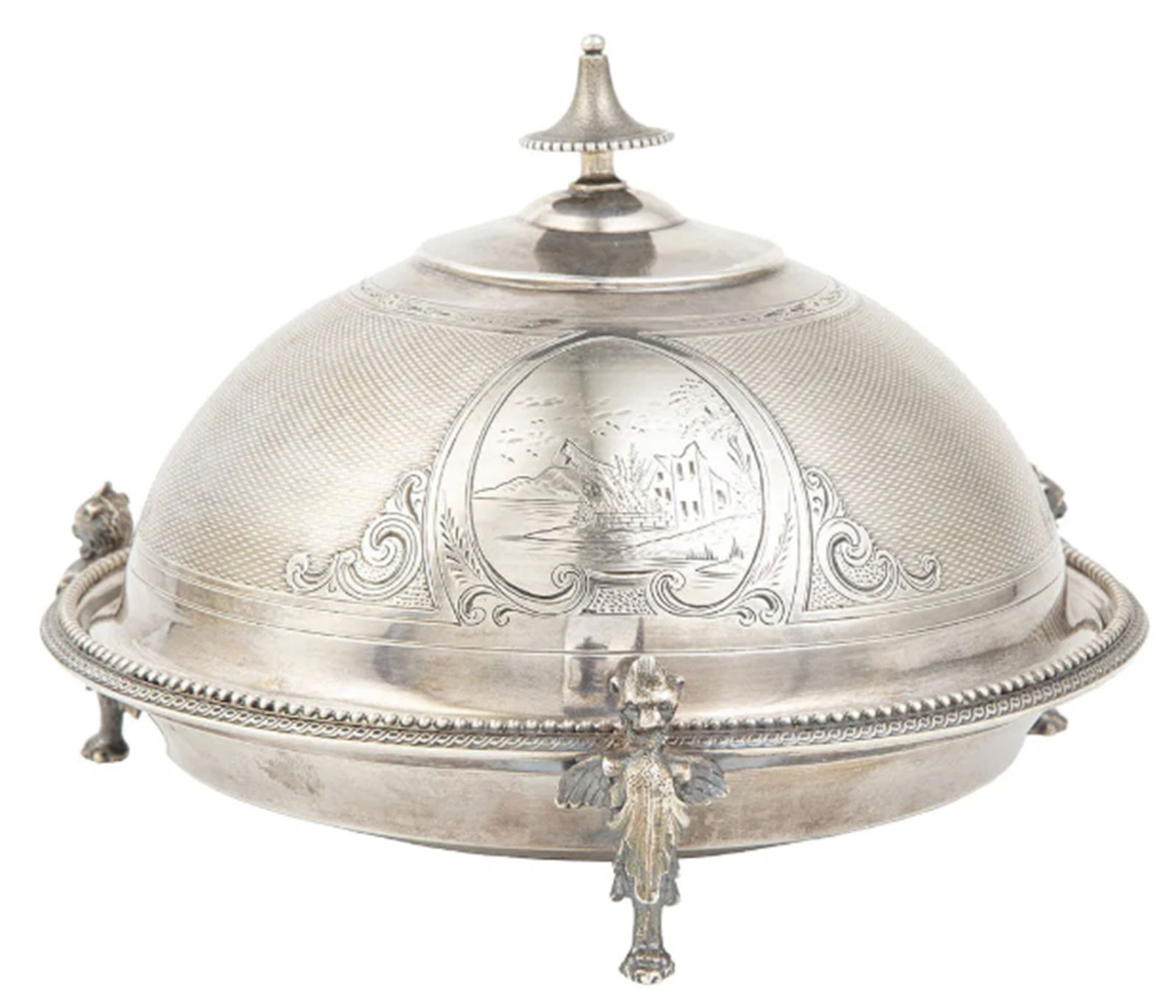 Gorham Coin Silver Covered Butter Dish (1 of 5)