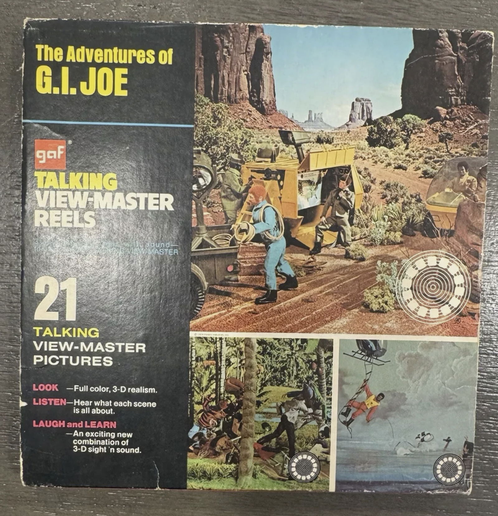 Gi joe Action Soldier TALKING VIEW MASTER REELS (1 of 4)