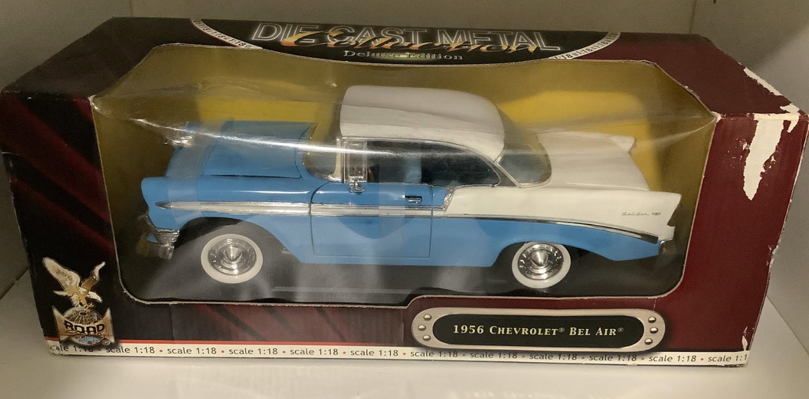 1956 Cheverolet bel air Vehicle in Orig Box 1/18 scale: 1956 Cheverolet bel air Vehicle in Orig Box1/18 scale