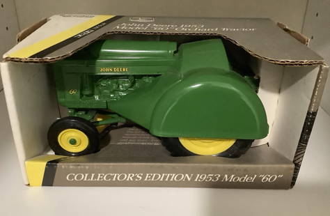 John Deere 1953 Model 60 Orchard Tractor 1/16 Scale: John Deere 1953 Model 60 Orchard Tractor 1/16 Scale Measures approx 9 inches