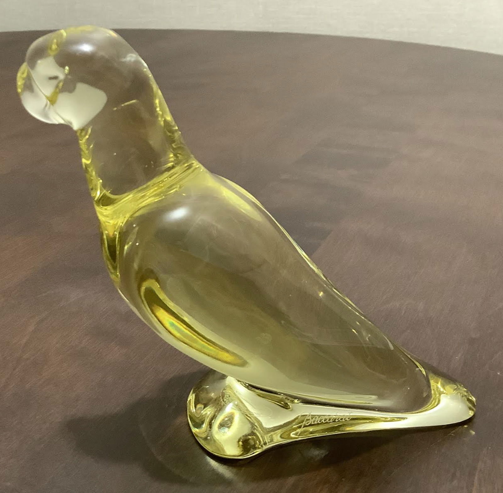 Baccarat Signed Crystal Parrot Made in France (1 of 4)