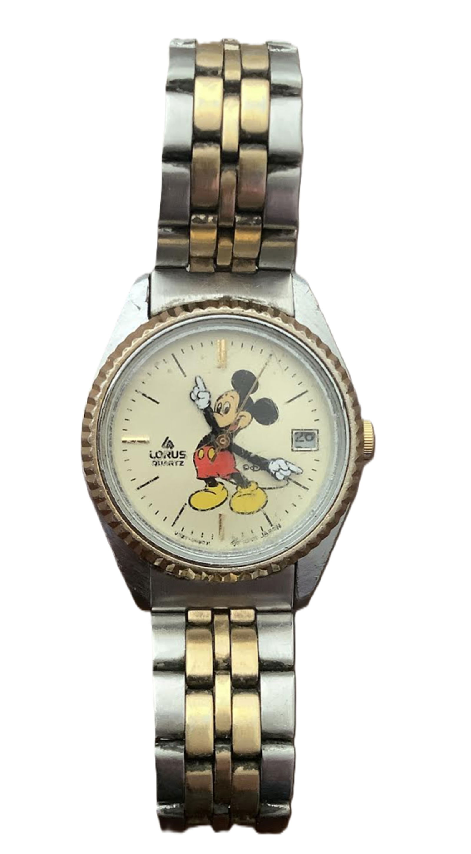 Disney Mickey Mouse Womens Watch Lorus Quartz With Date (1 of 4)