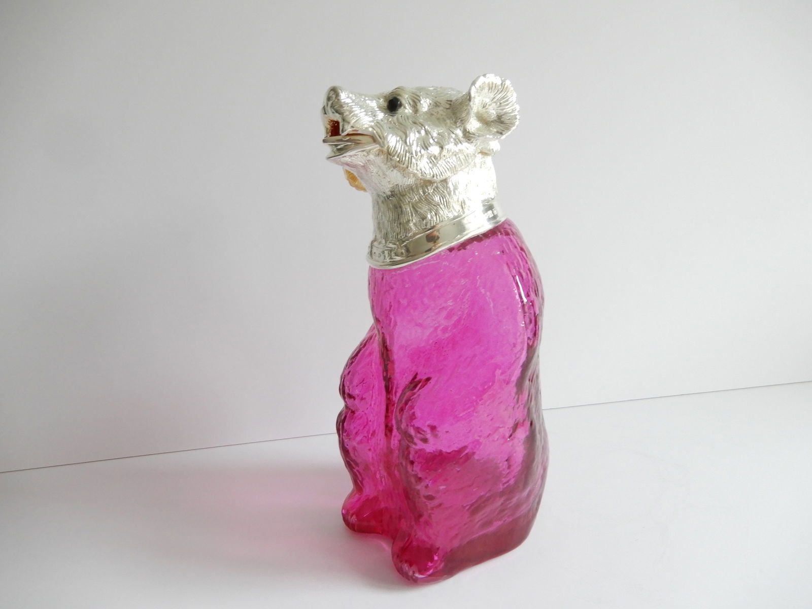 Victorian style French Pink Bear Jug Decanter. (1 of 7)
