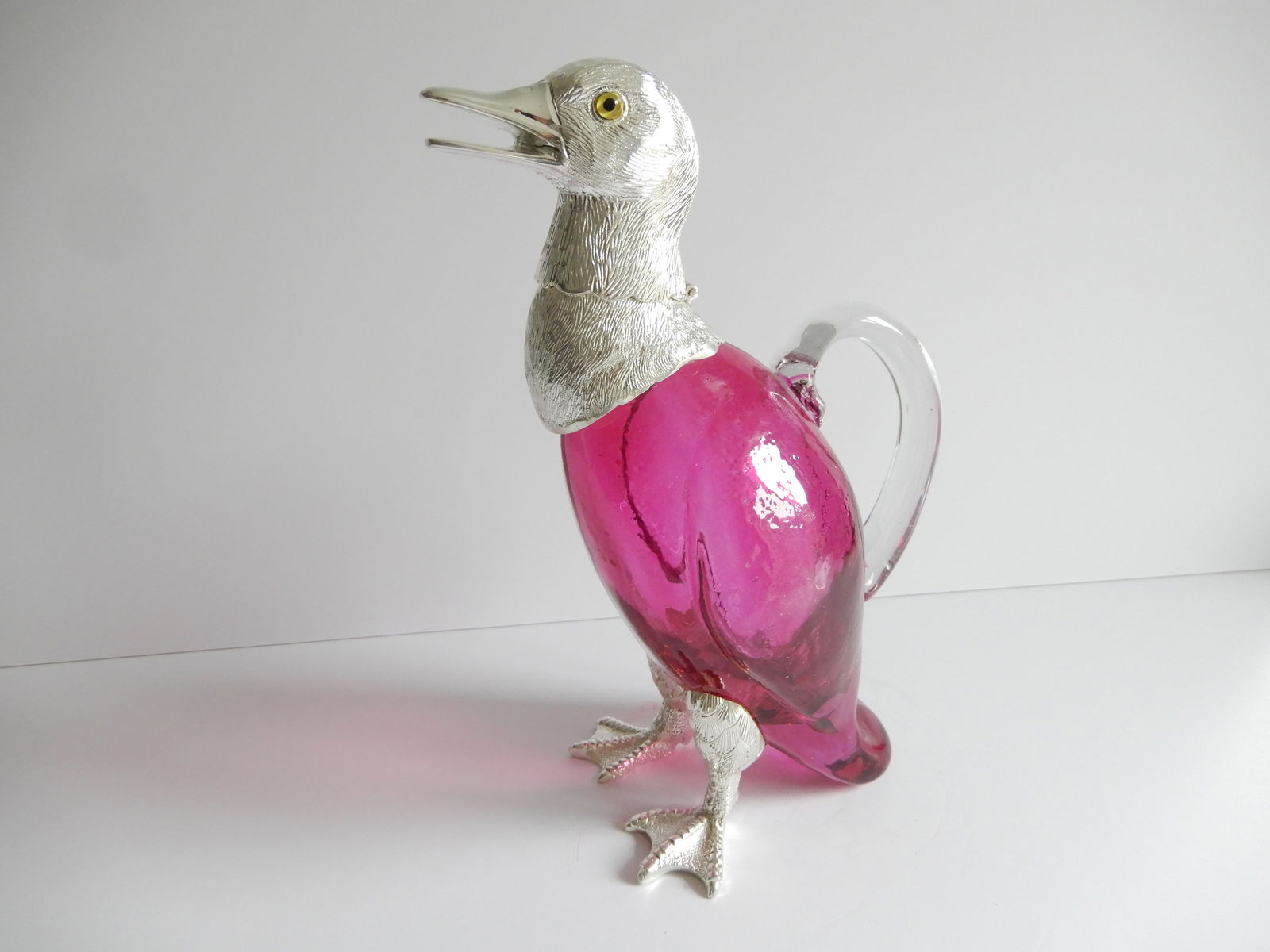 Victorian style French Pink Duck Decanter (1 of 8)