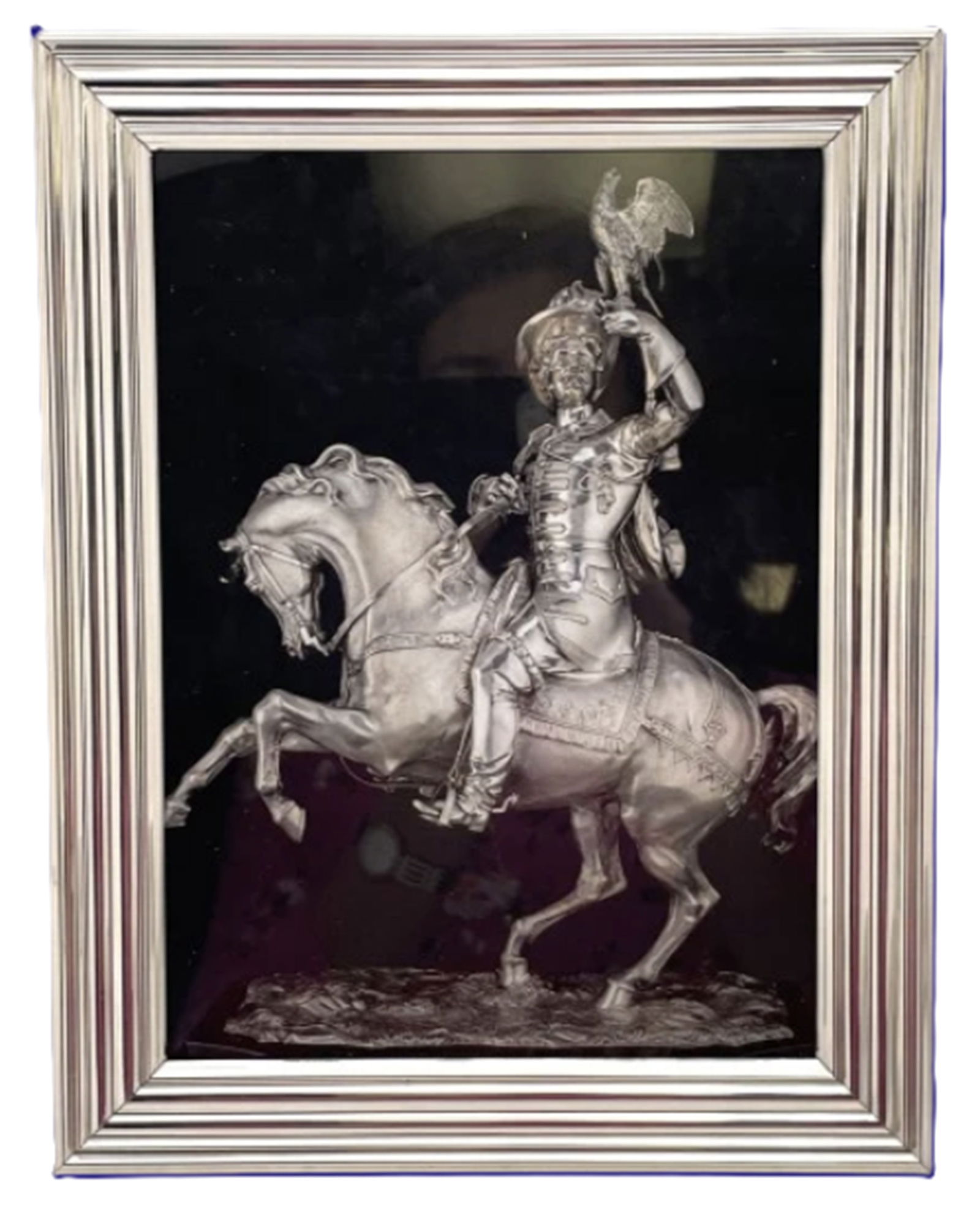 Del Conte Sterling Silver Italian Frame in Mid-Century Modern Style (1 of 8)