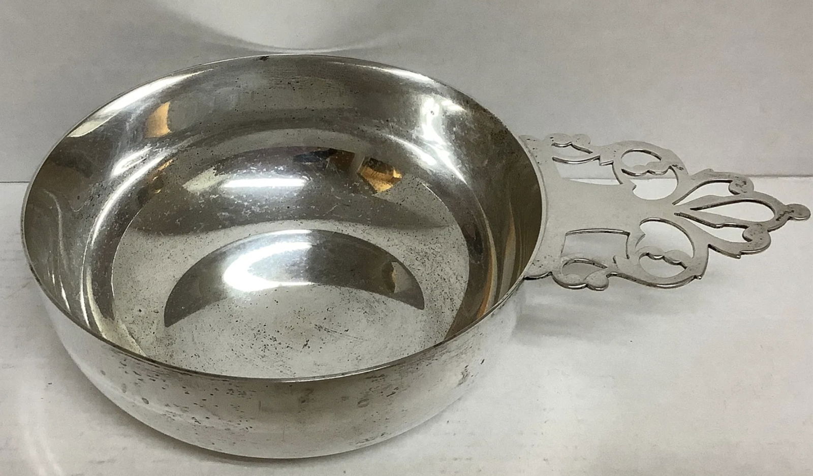 Cartier Sterling Silver Porringer Bowl: Cartier Sterling Silver Porringer Bowl. Measures approx 4.5 inches across