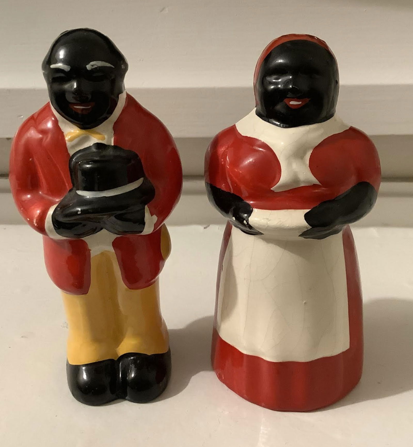 Black Americana Aunt Jemima & Uncle Mose Cast Iron Bank (1 of 6)