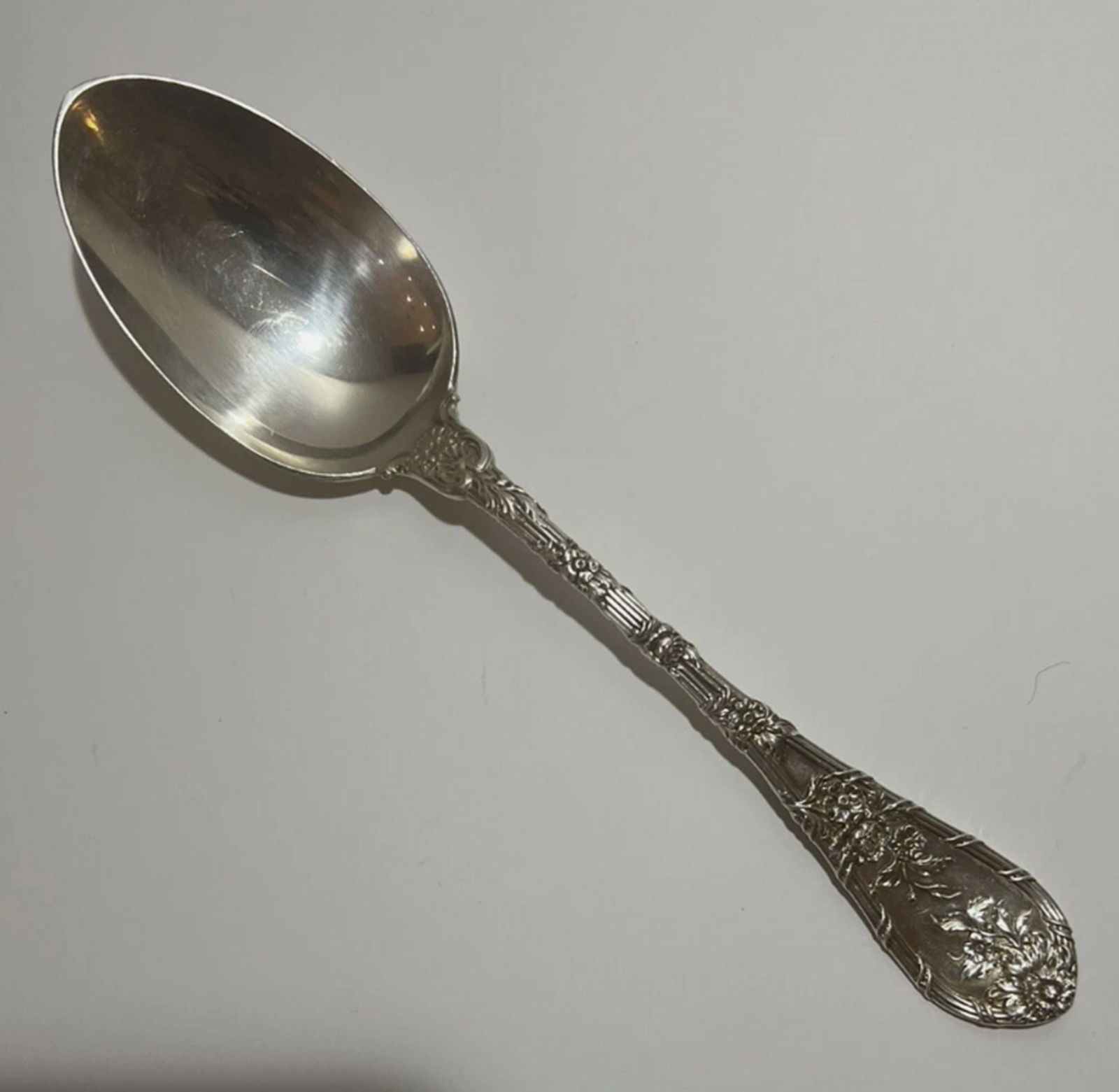Durgin Dauphin Sterling Silver Serving Spoon With Old Marks (1 of 5)