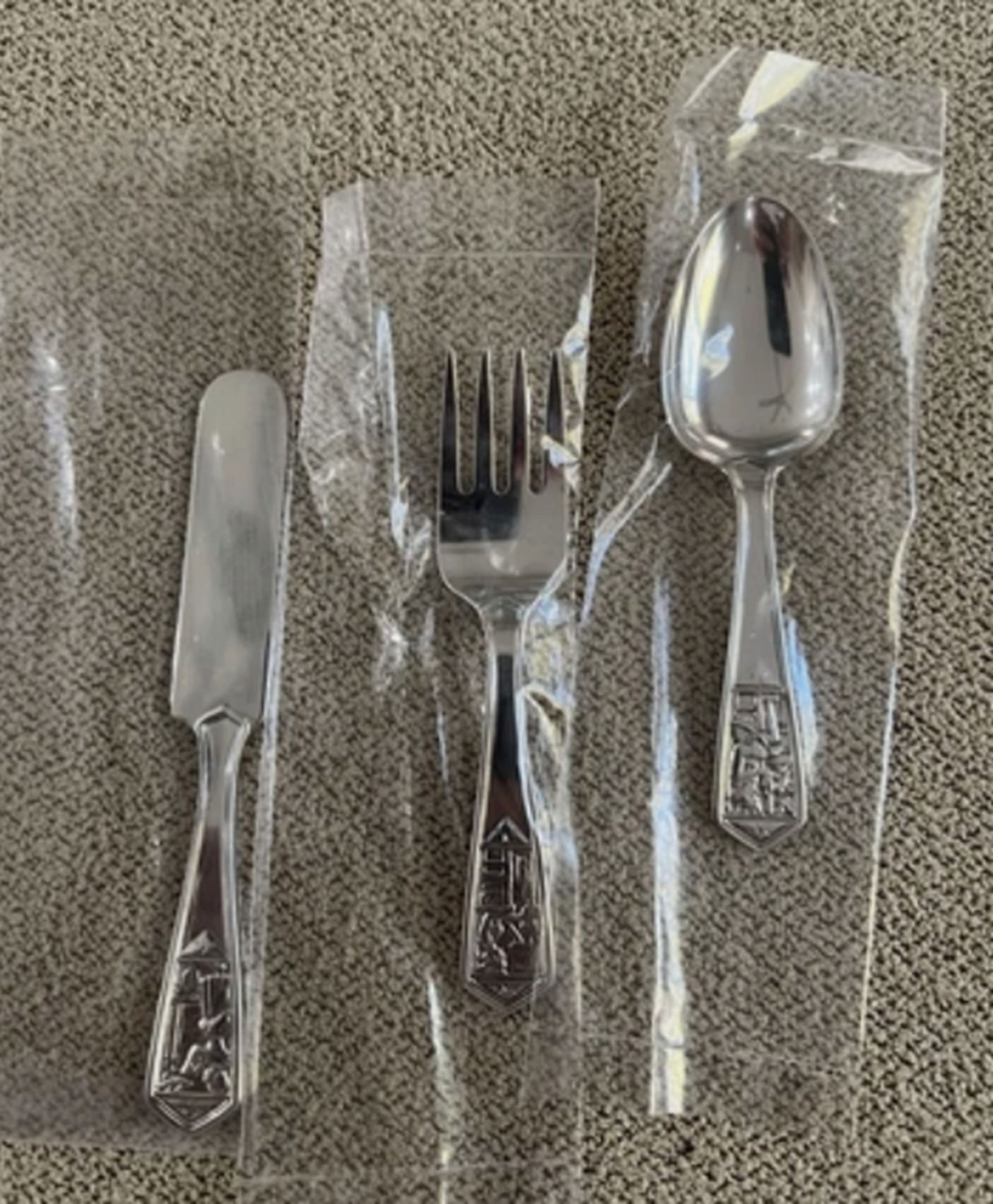 Tiffany & Co Sterling Silver Old King Cole3 Pc Baby Flatware Set Sealed with  Wrappers (1 of 5)