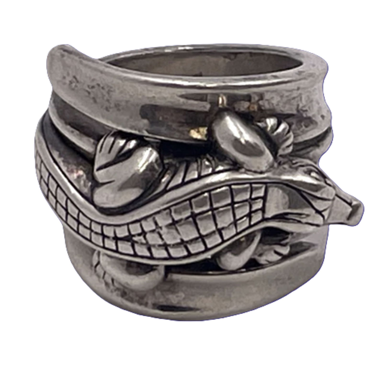 Barry Kieselstein, Sterling Silver Alligator Ring Made in USA (1 of 8)