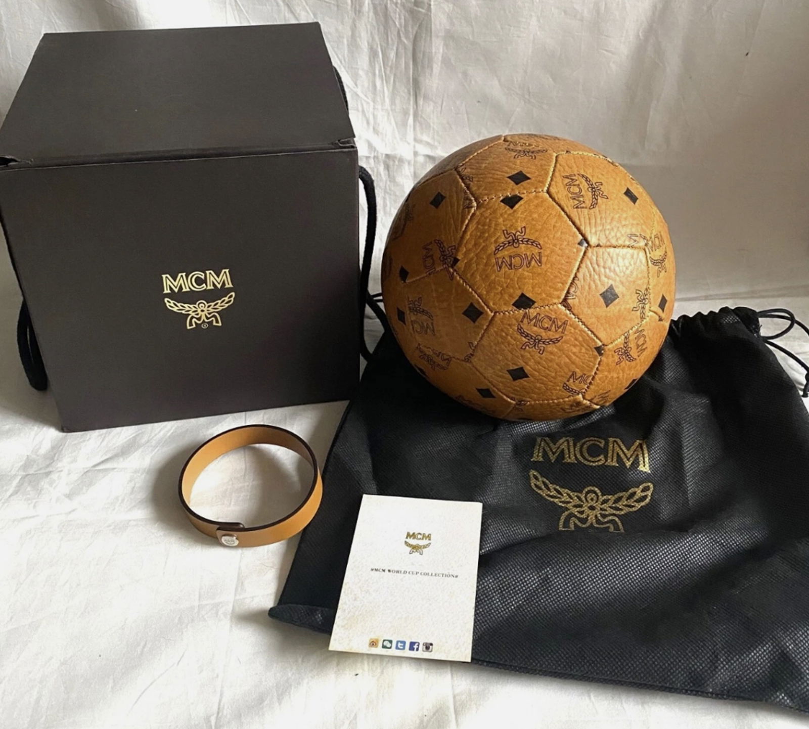 MCM Football  2014 FIFA world cup visetos monogram football With Box (1 of 8)