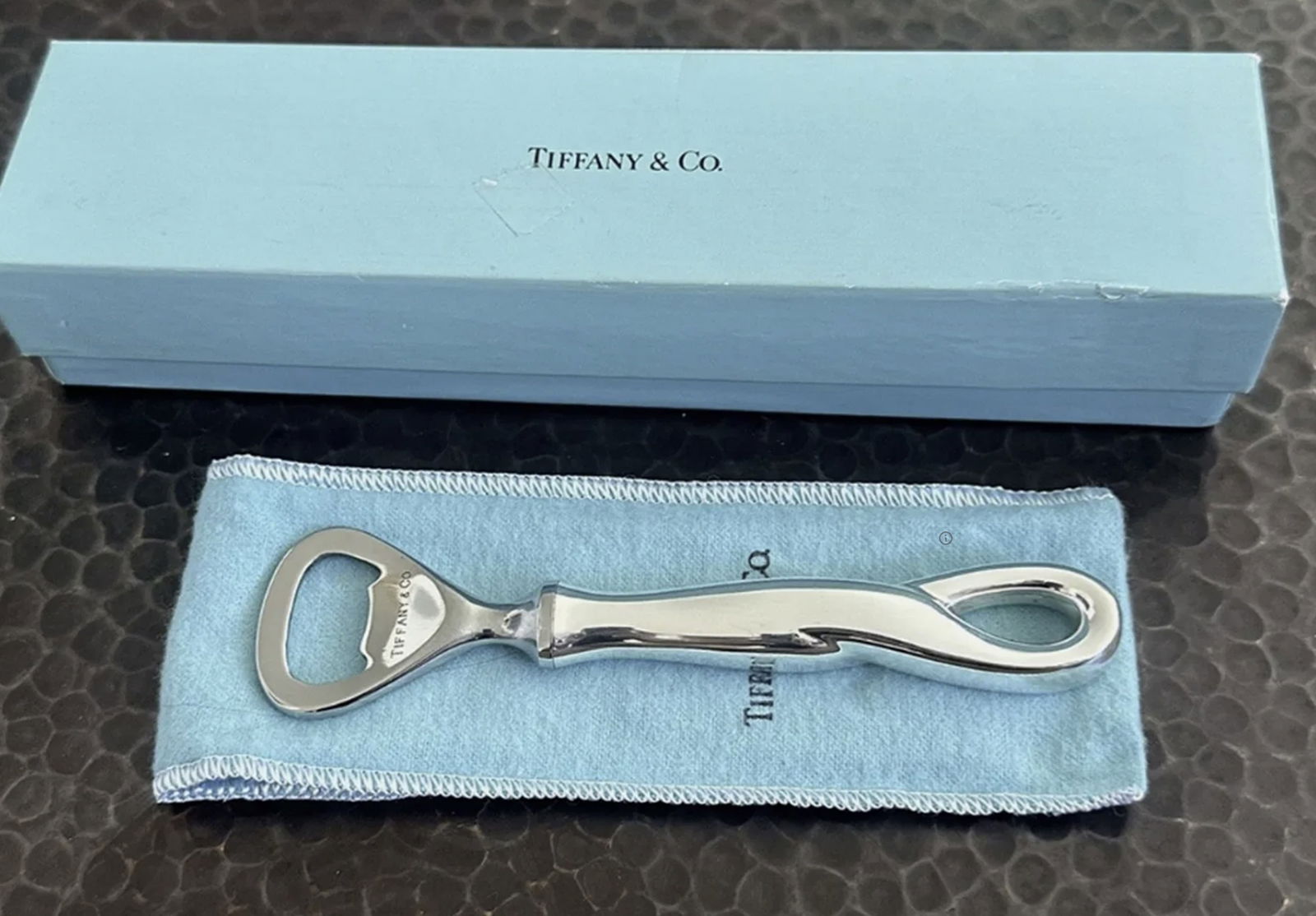 Tiffany & Co Elsa Peretti Sterling Silver Opener with Orig Box Made in Italy (1 of 5)