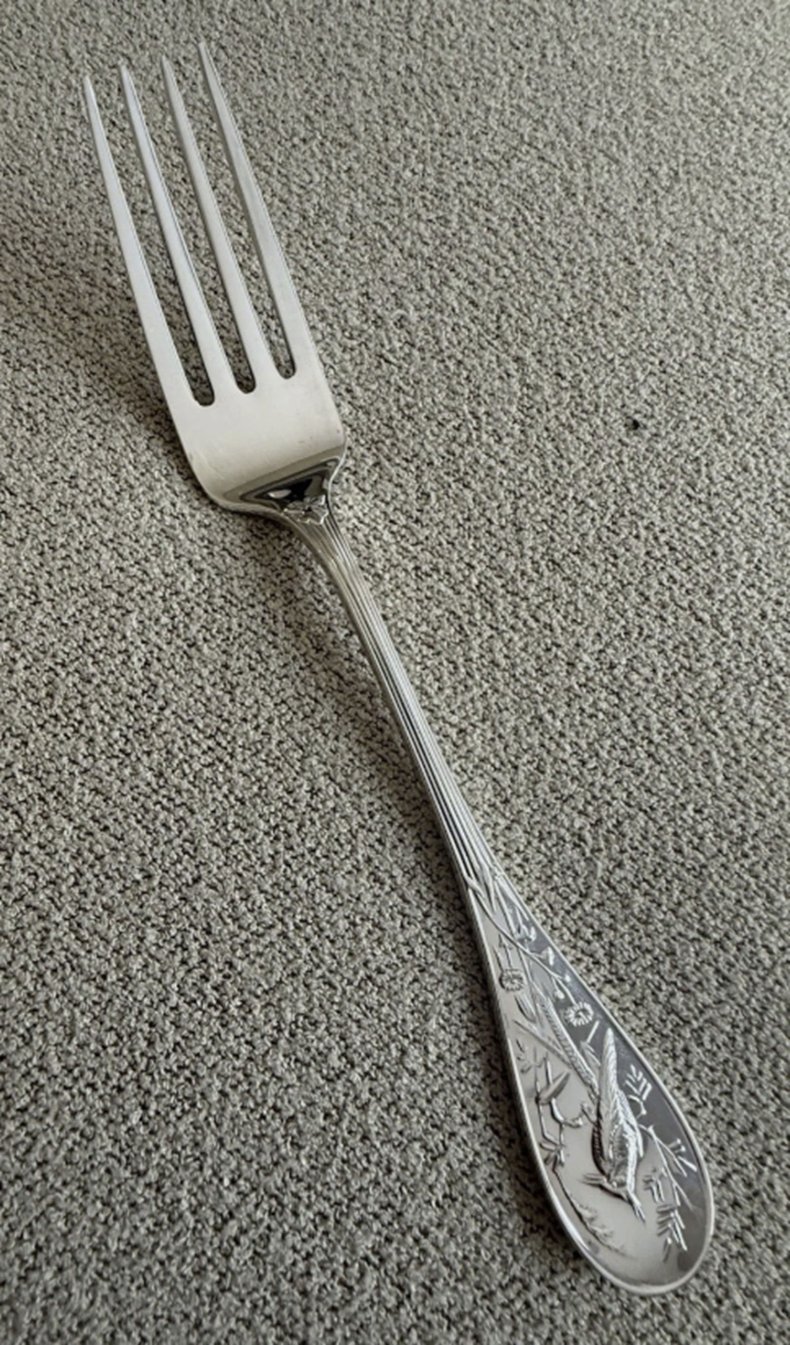 Tiffany & Co Sterling Silver Audubon serving Fork (1 of 5)
