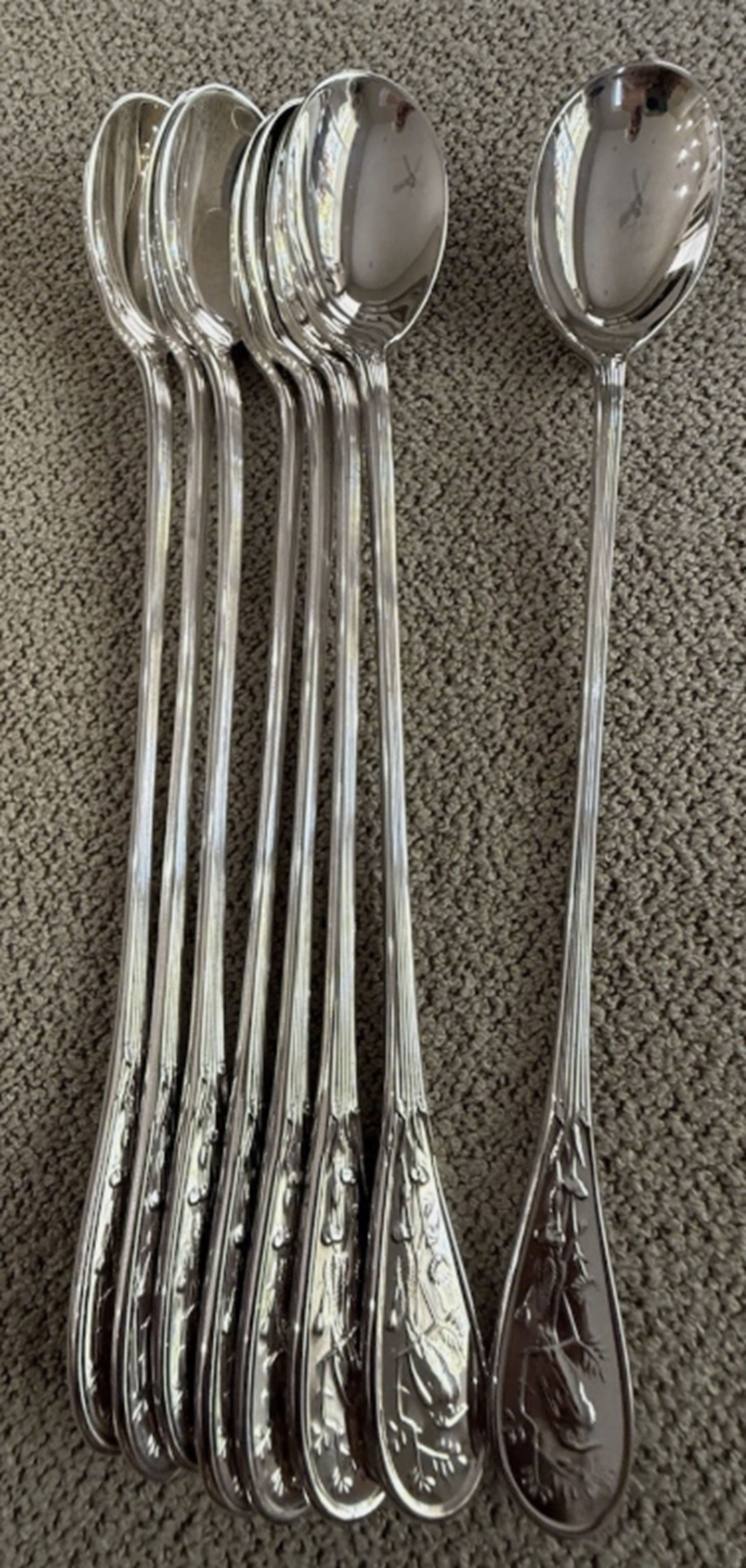 Tiffany & Co Sterling Silver Audubon  Ice Tea Spoons  8 (1 of 5)