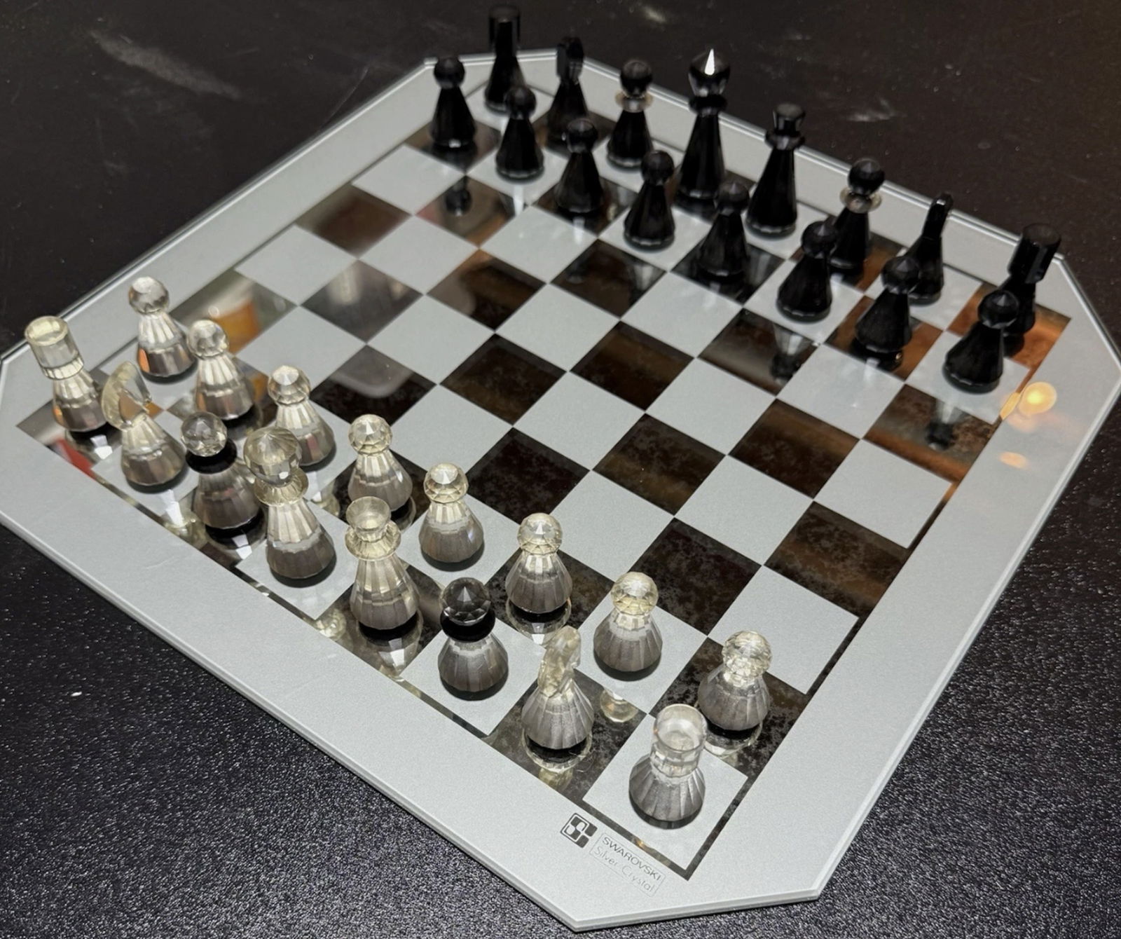 Swarovski Signed Chess SET Game With Original Box (1 of 7)
