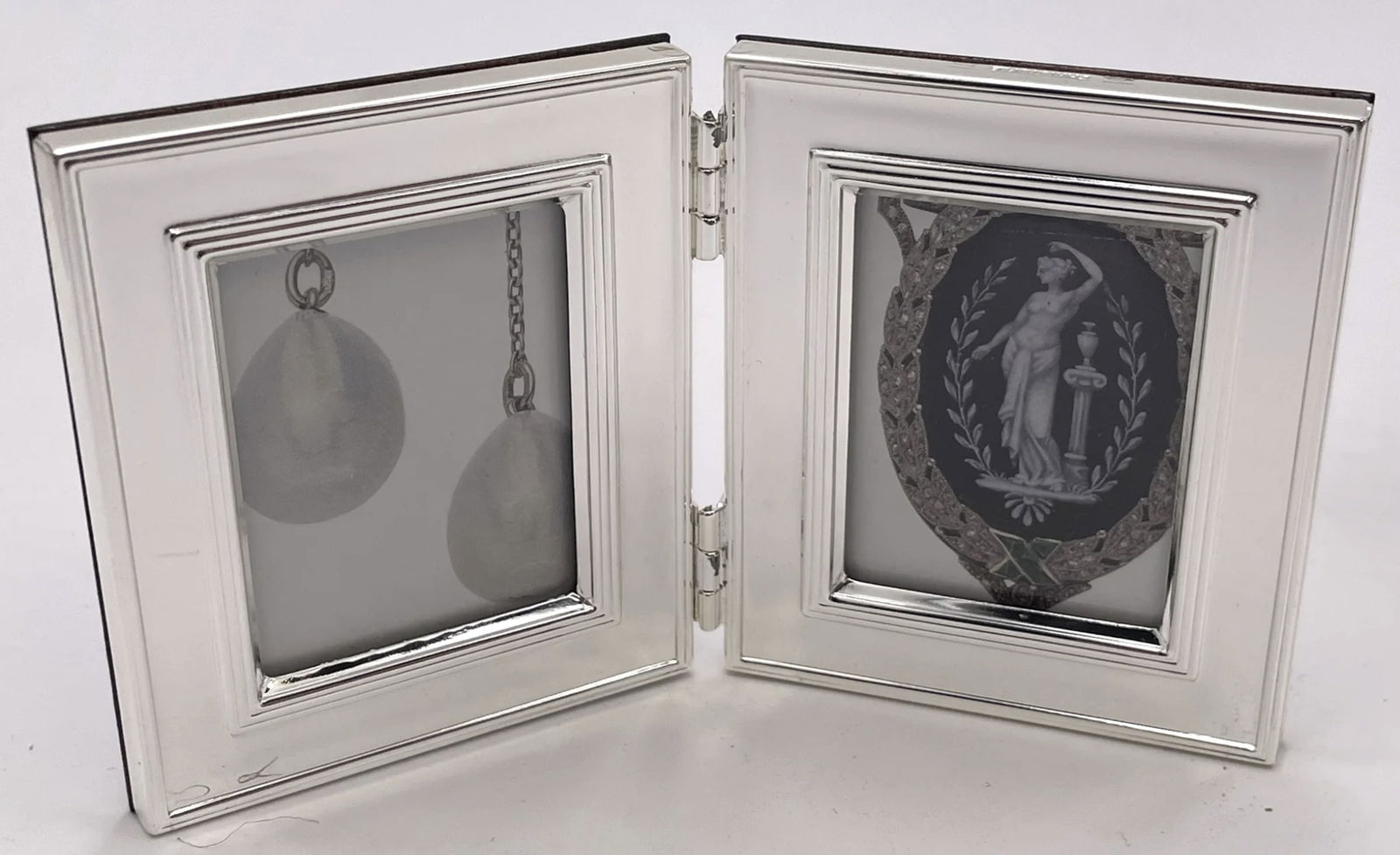 Christofle Silverplate Double Picture Frame Circa 1970s (1 of 5)