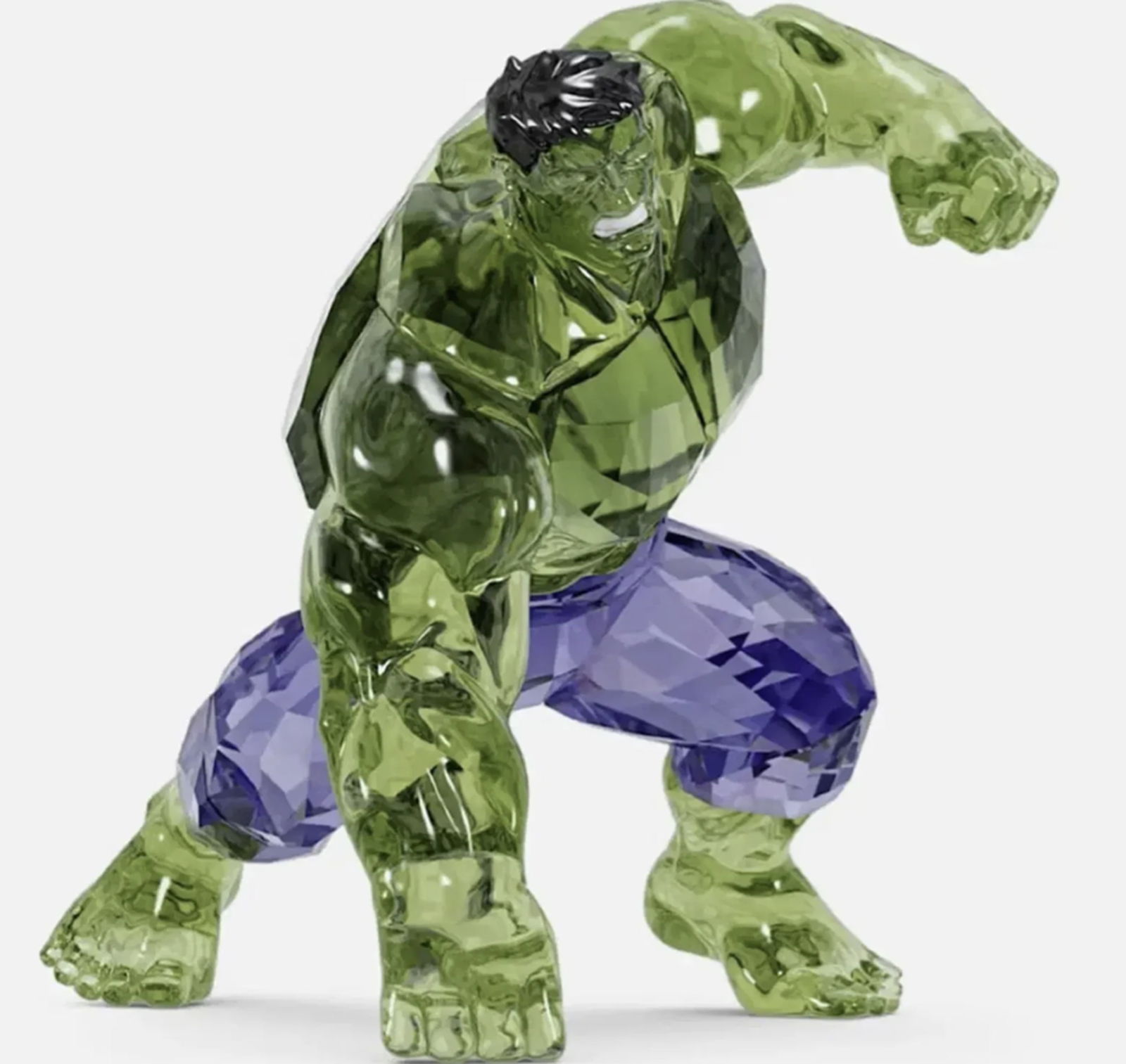 SWAROVSKI SIGNED  CRYSTAL FIGURINE MARVEL THE INCREDIBLE HULK 5646380 WITH BOX NEW (1 of 5)