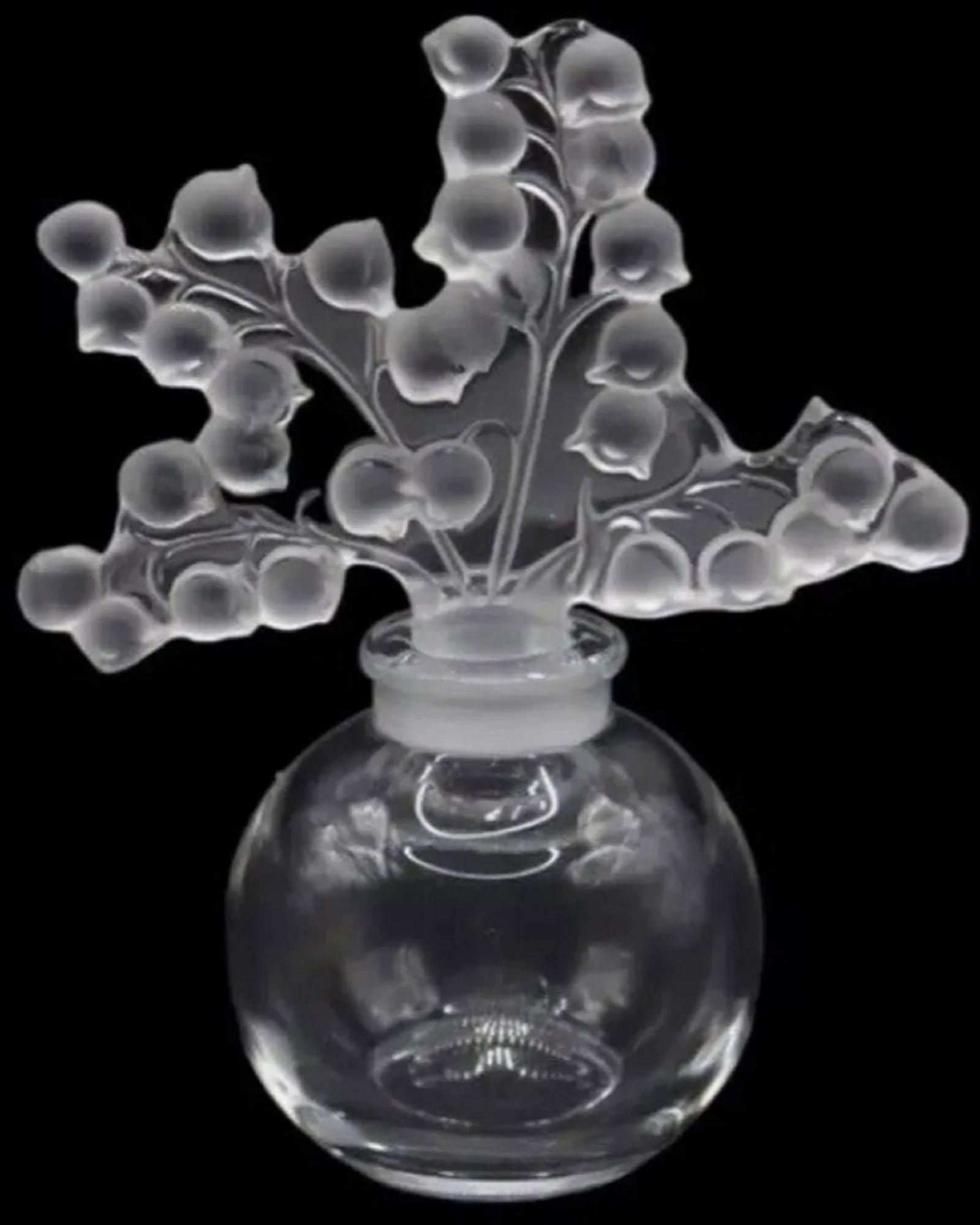 Lalique Perfume Bottle Lilly Of The Valley Signed (1 of 4)