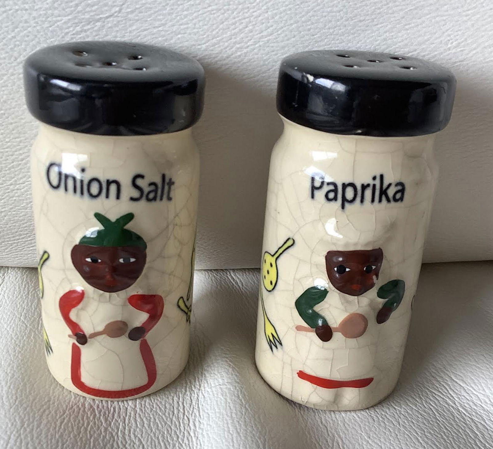 Black Americana Spice Shaker Set: Black Americana Spice Shaker Set