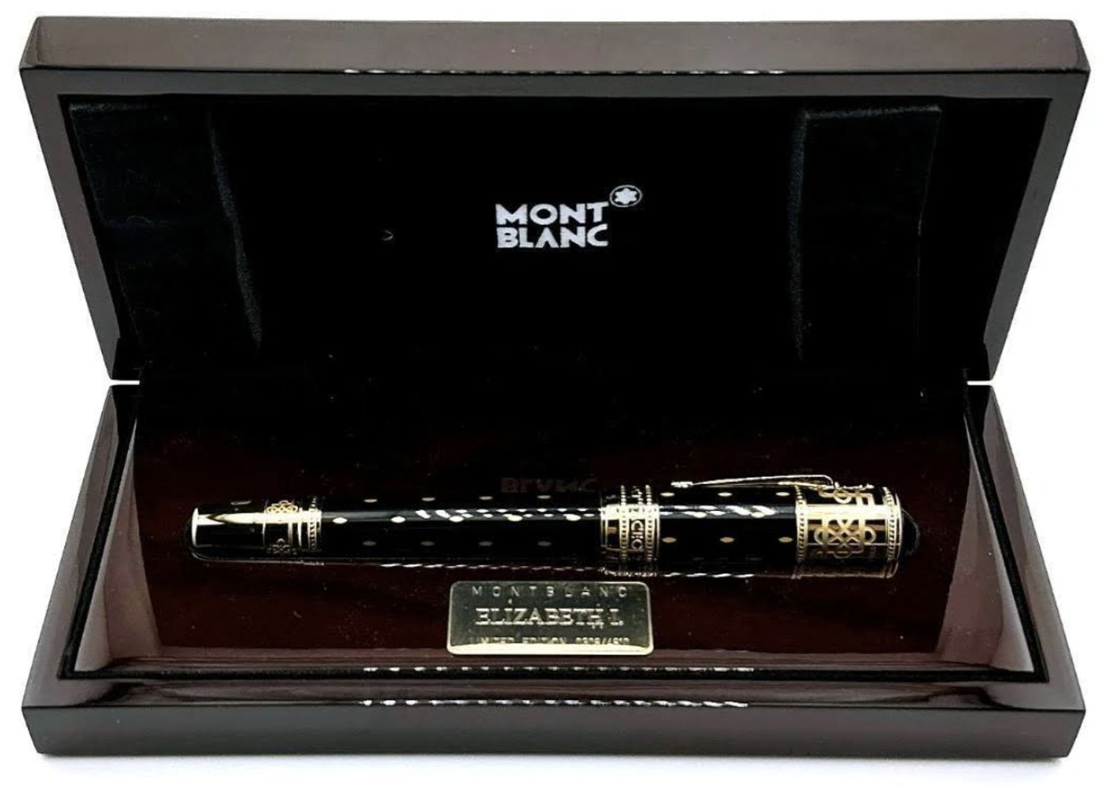 Montblanc 18k Yellow Gold NIb Pen With Original Box. Montblanc Elizabeth the 1st SEALED IN BOX: Montblanc 18k Yellow Gold NIb Pen With Original Box Montblanc Elizabeth the 1st 4669/4810 SEALED IN BOX EditionThe political successes of Queen Elizabeth I not only paved the way for Great Britain to