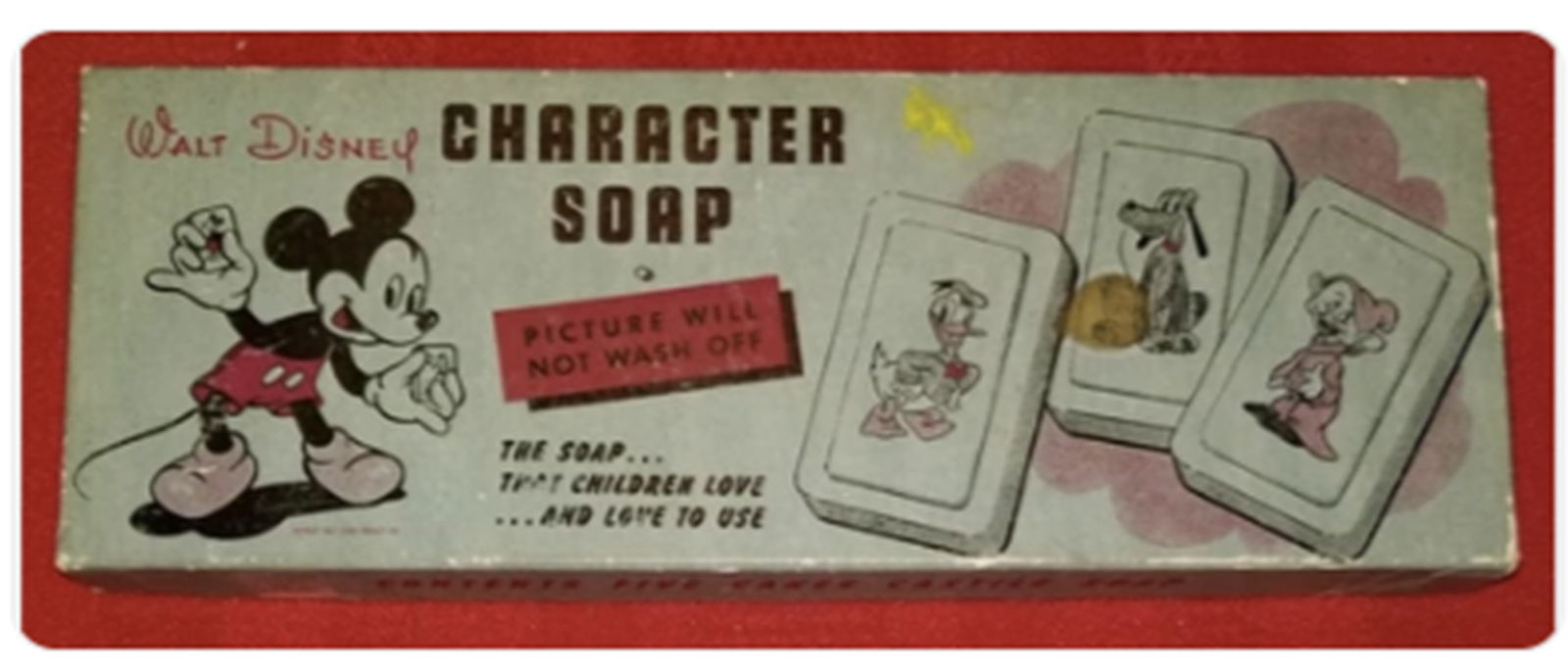 Walt Disney Character Soaps In Orig Box (1 of 6)