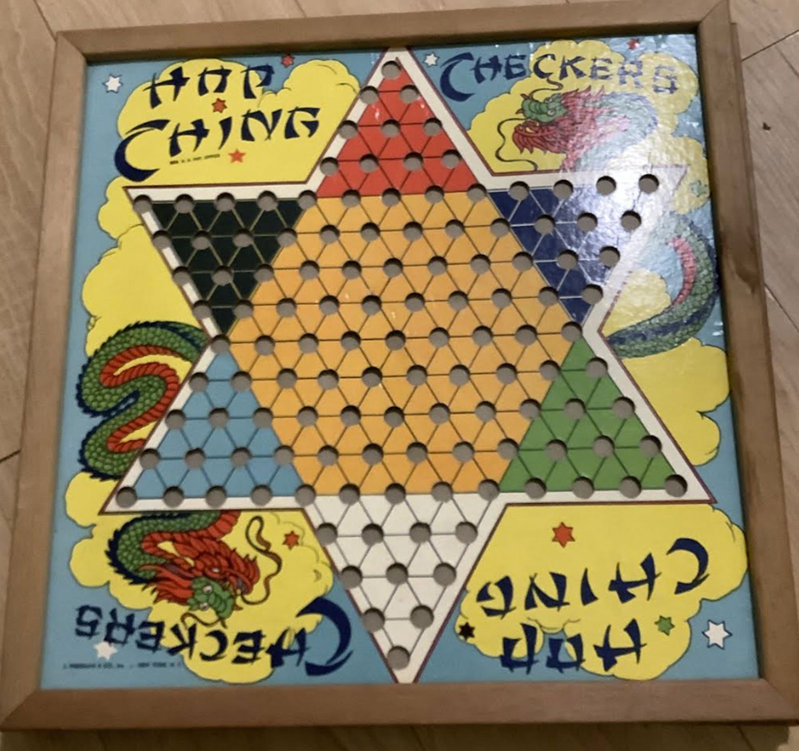 Wooden Chinese Checkers Game Board (1 of 6)