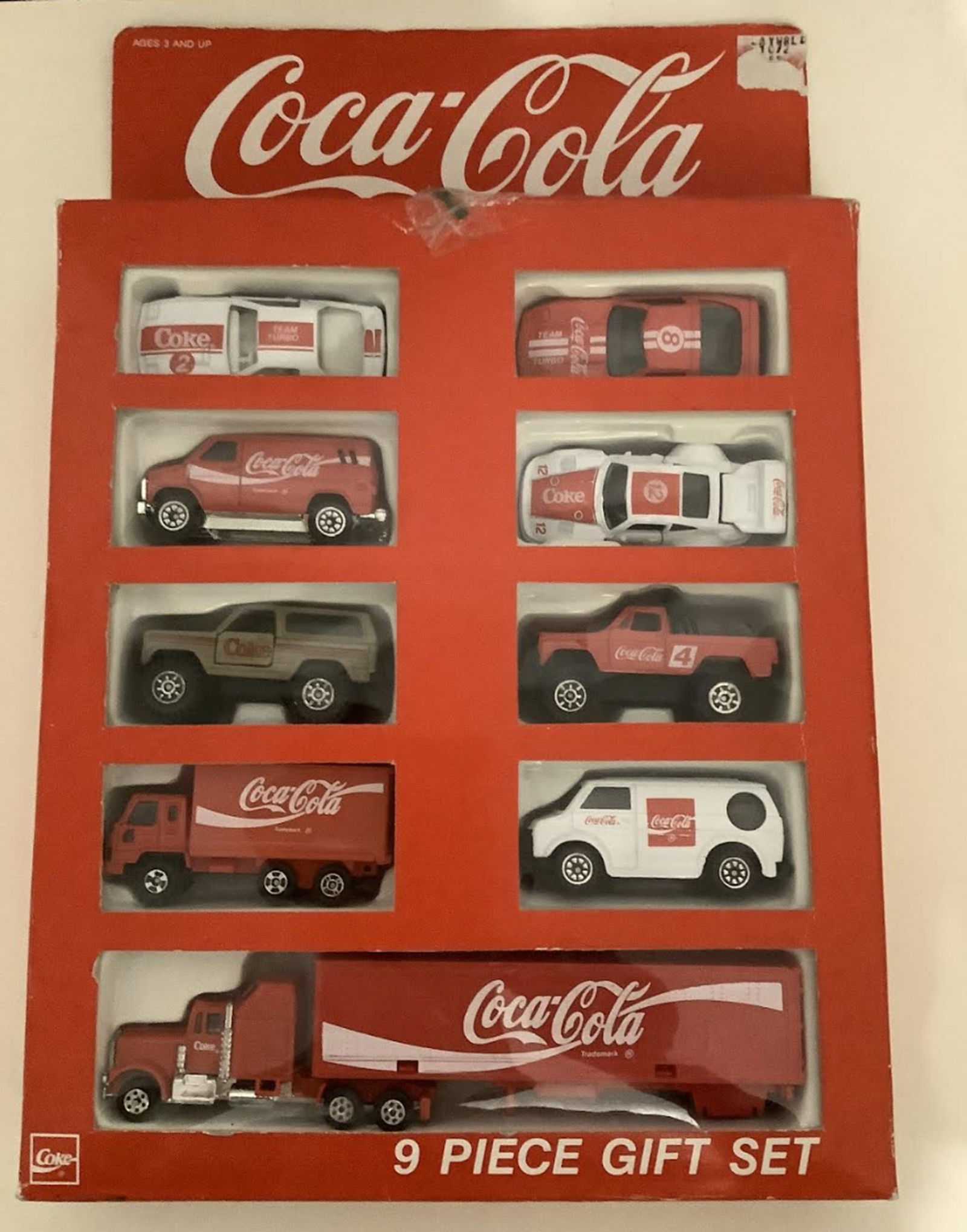 Cocoa Cola 9pc Die Cast Vehicle Gift Set in Box 1979 (1 of 9)