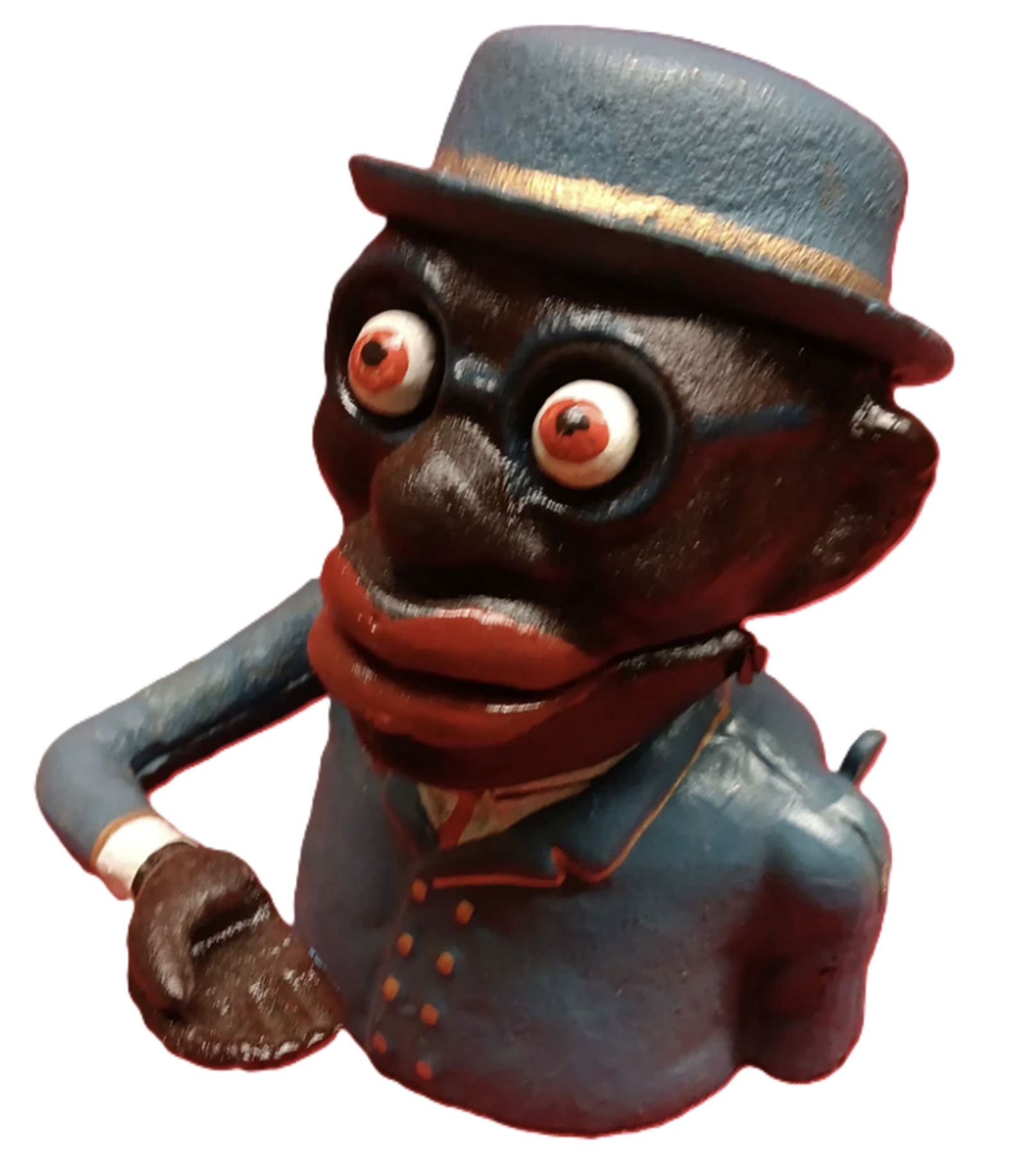 Black Americana Cast Iron JE STEVENS Mechanical Bank Monkey Business (1 of 5)