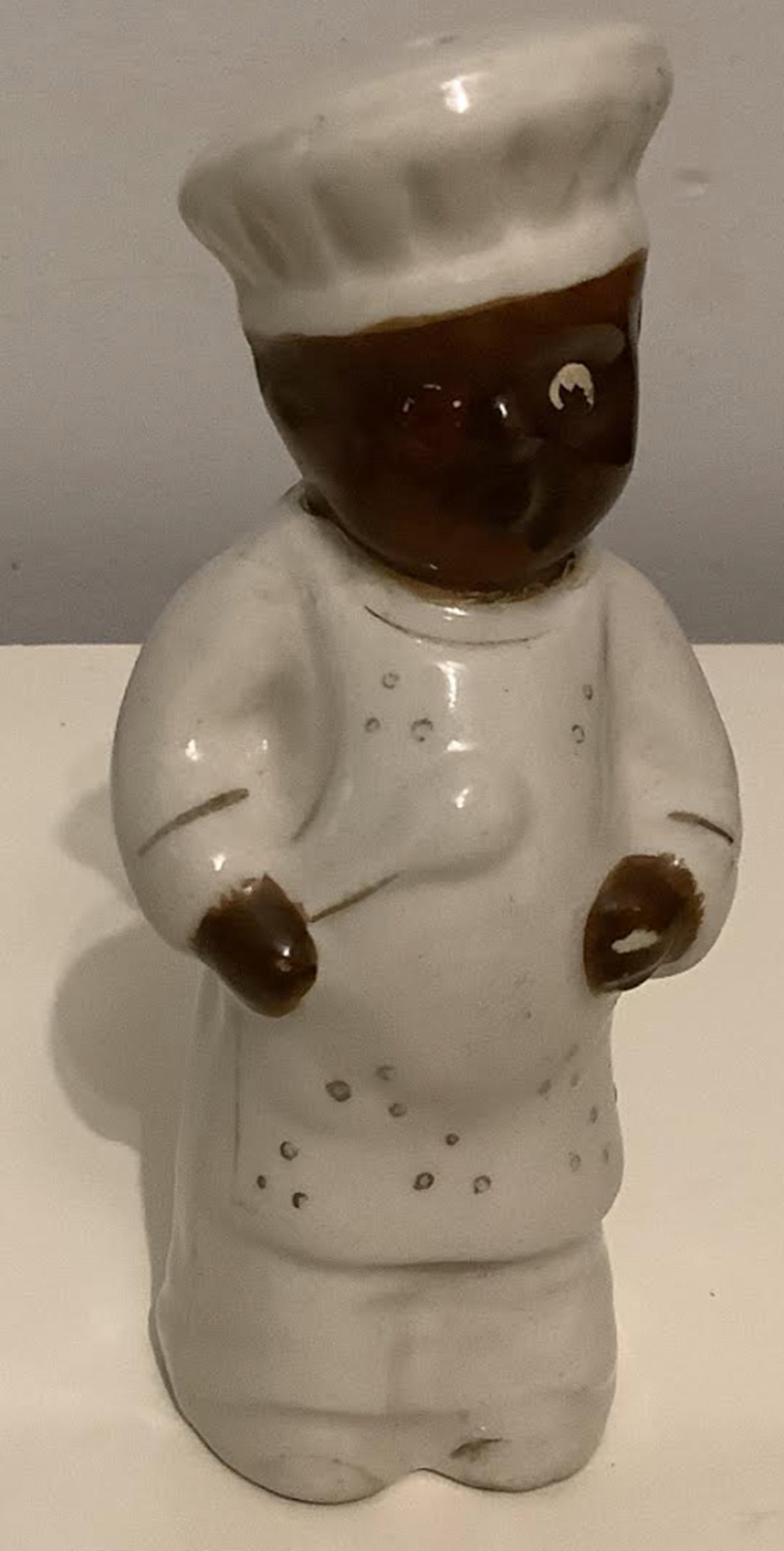 Black Americana Era Salt or Pepper Shaker Hand made Japan: Black Americana Era Salt or Pepper Shaker Hand made Japanmeasures approx 4 3/4 inches tall