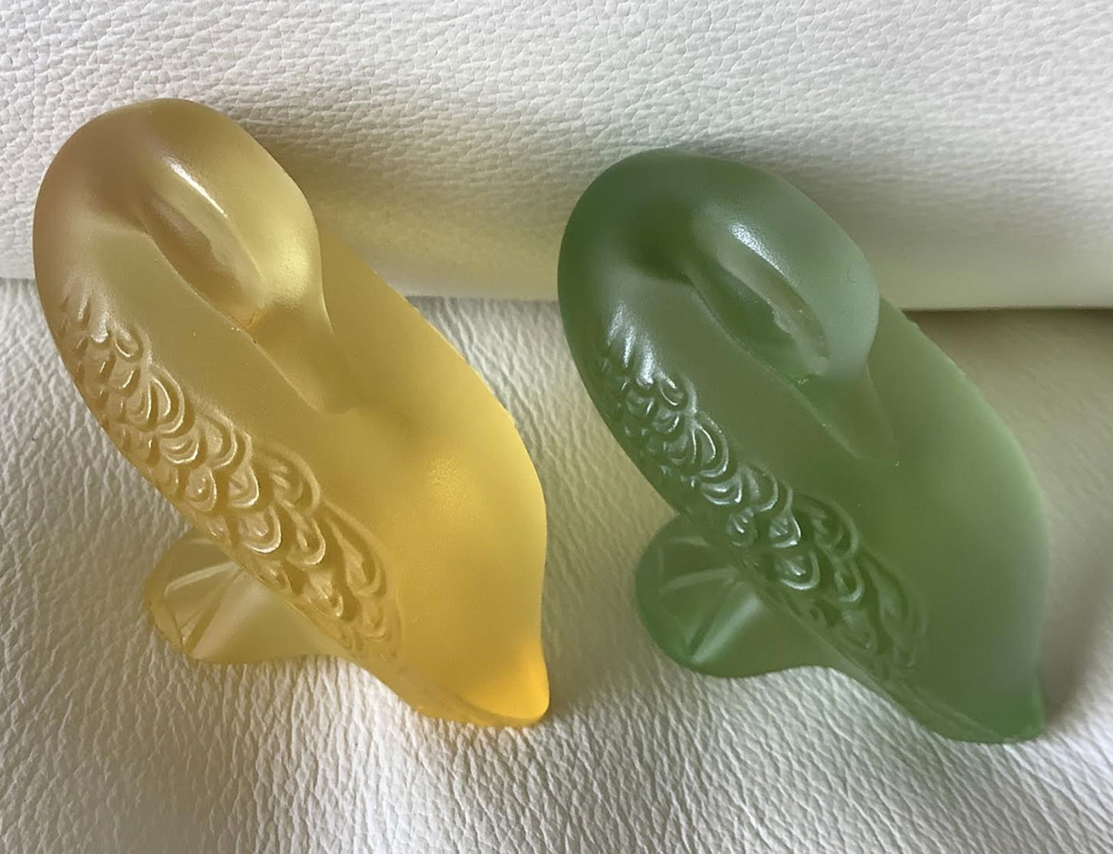 Lalique Signed Naughty Ducks Figurine Statuette Pair Made in France (1 of 7)