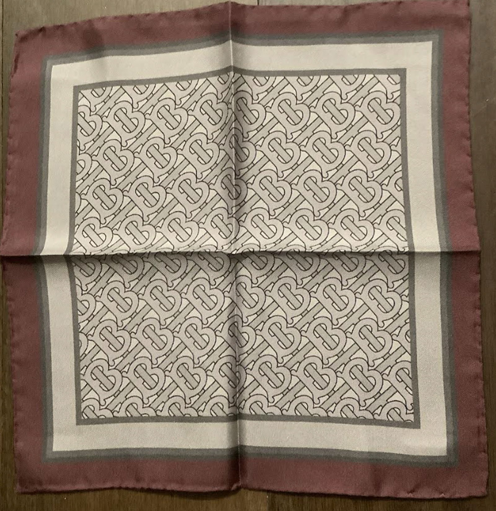 Burberry Silk Scarf Made in Italy: Burberry Silk Scarf Made in Italy . Measures approx 10.5" Never Worn New Conditon no stains or damage. Scarve is in a packaged clear bag like new condition